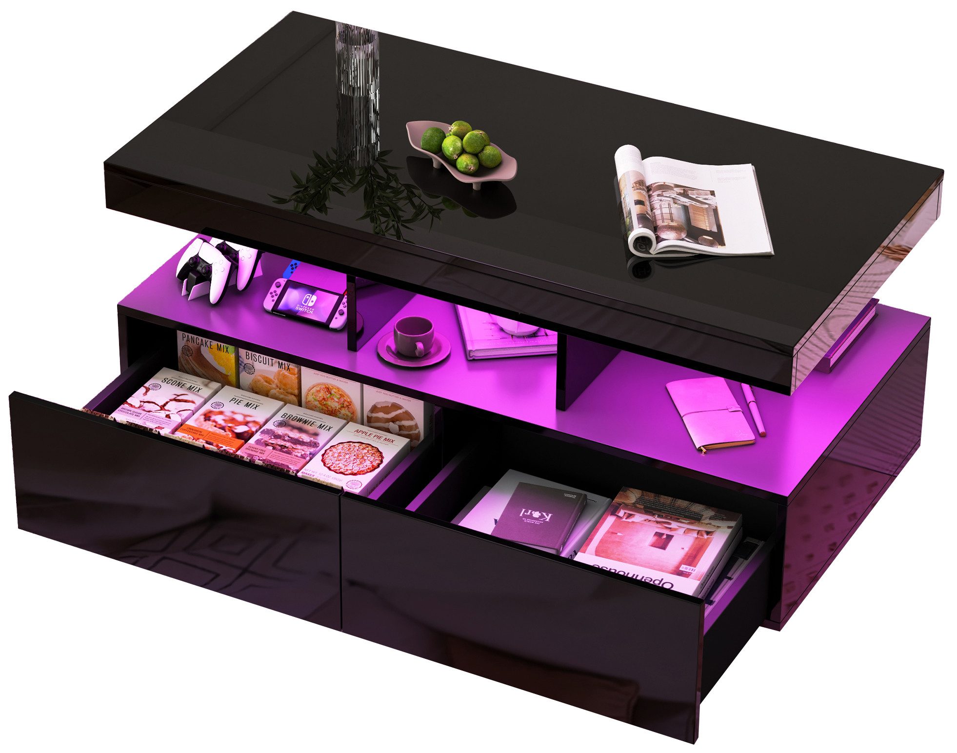 FUROKOY Couchtisch Kaffeetisch Beistelltisch Wohnzimmer Wohnzimmertisch günstig online kaufen