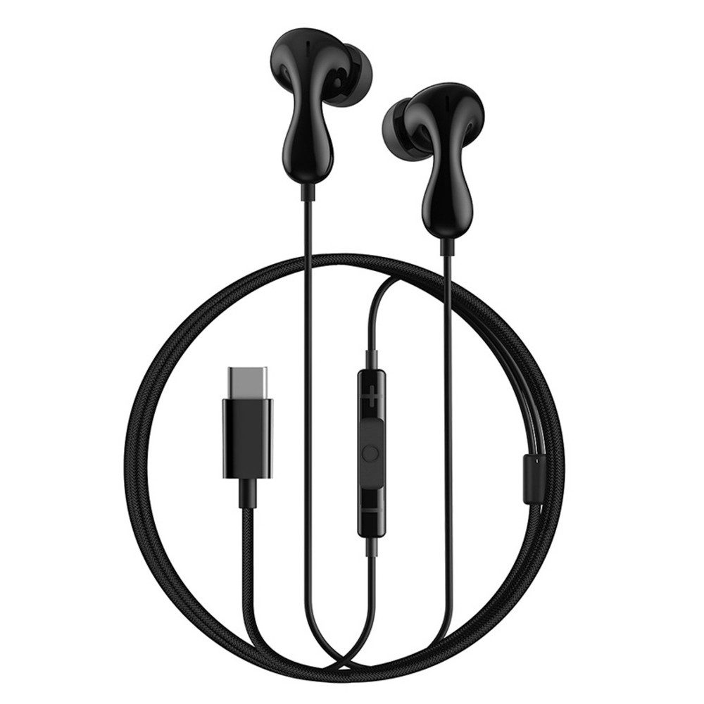 Baseus Baseus Encok CZ20 USB-C In-Ear Kabelkopfhörer Schwarz In-Ear-Kopfhörer
