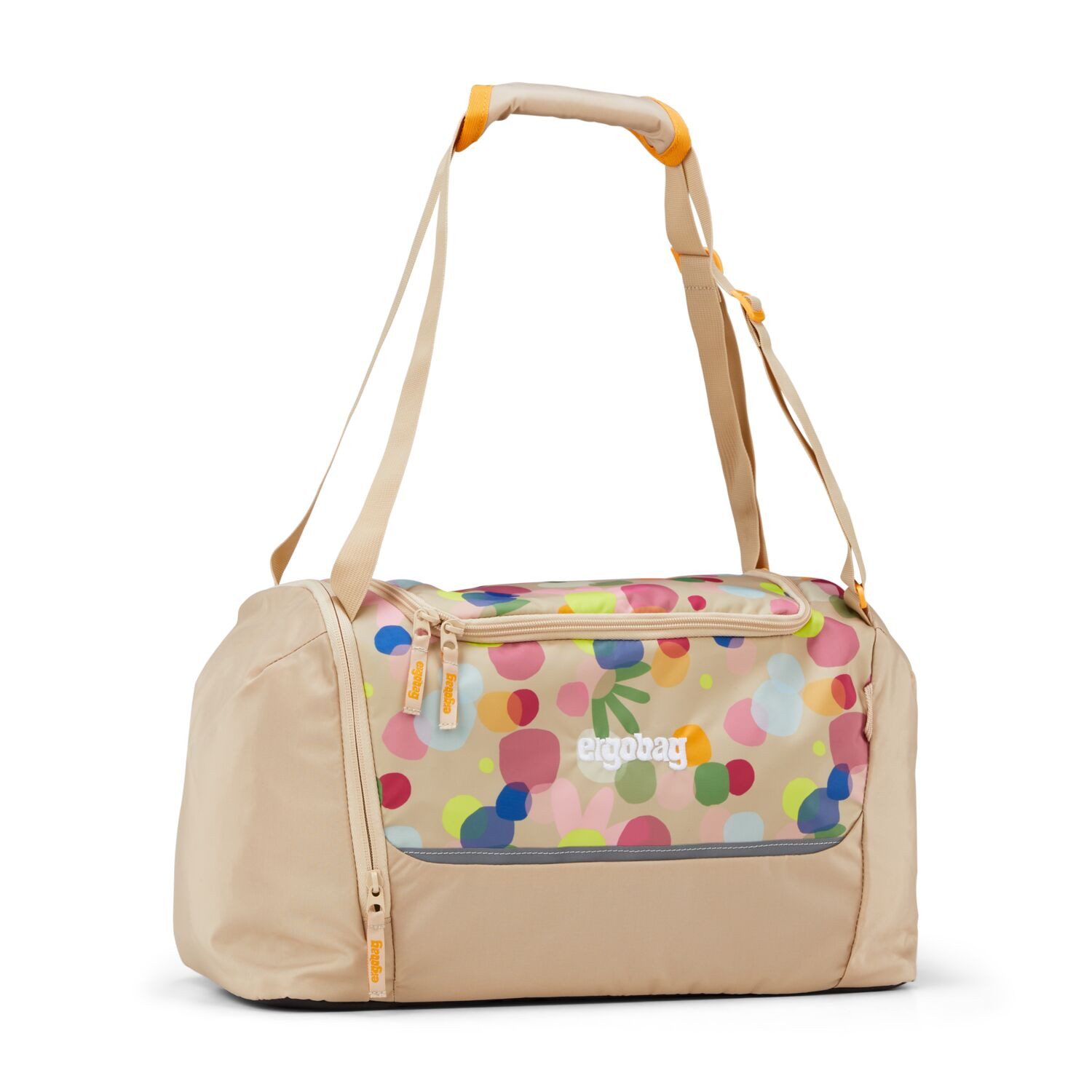 ergobag Schulranzen Sporttasche Flower PowBär 25/26 (1 Stück), mit Nassfach, Schuhfach, Schultasche, Sportbeutel
