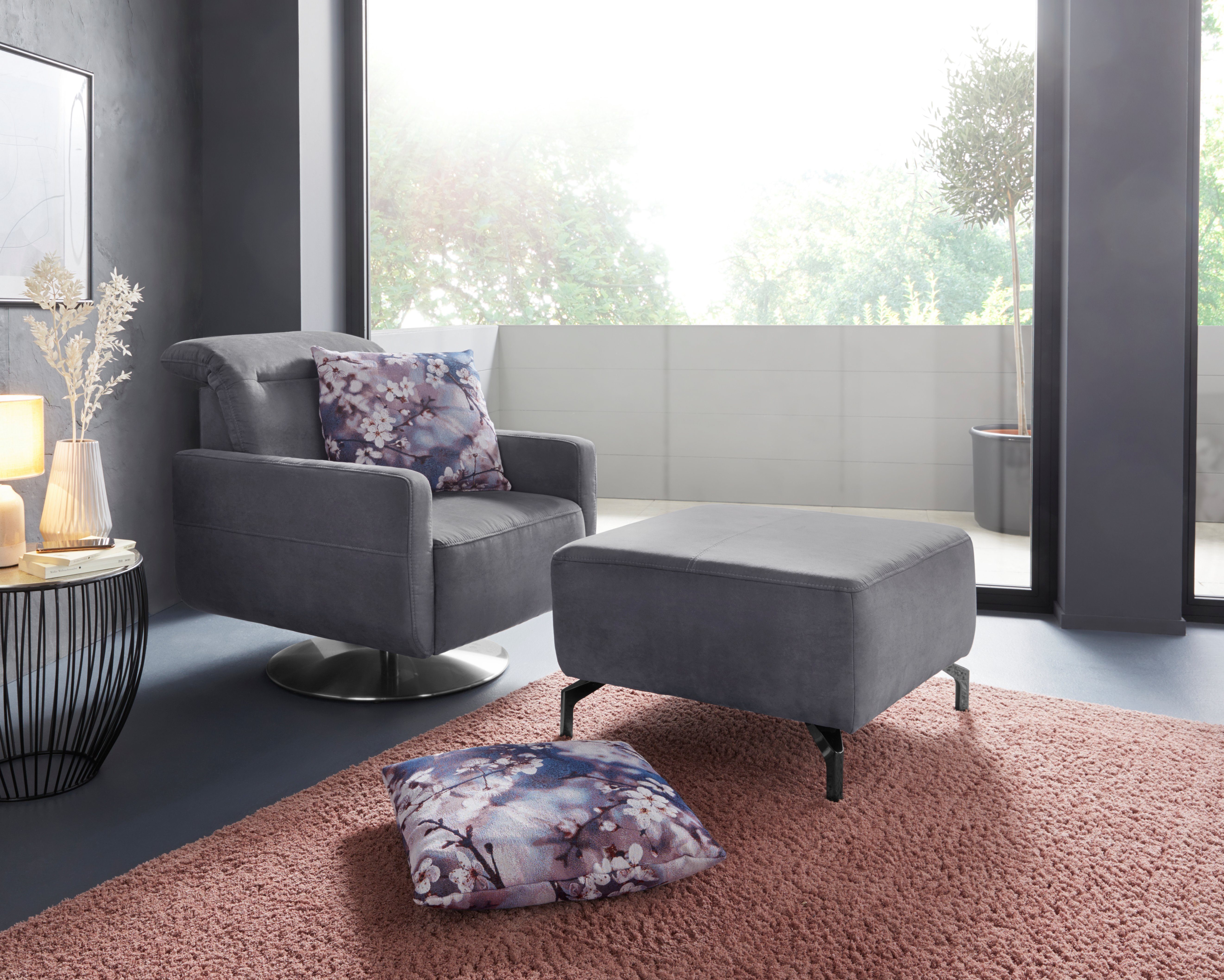 sit&more Hocker Gizeh, Fußhöhe 15 cm, günstig online kaufen