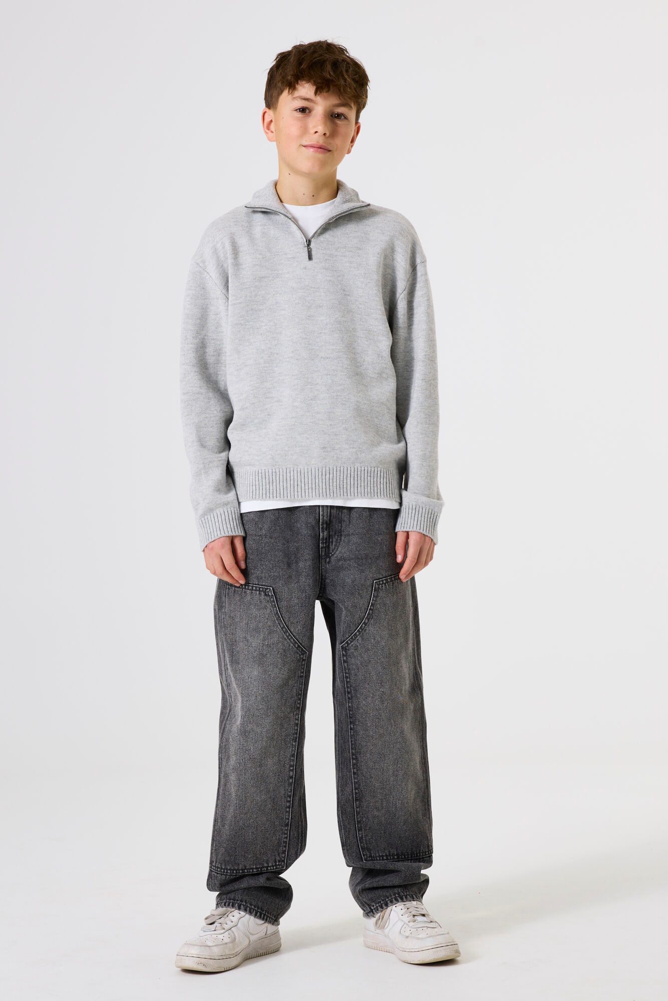 Garcia Strickpullover mit Zip-Kragen