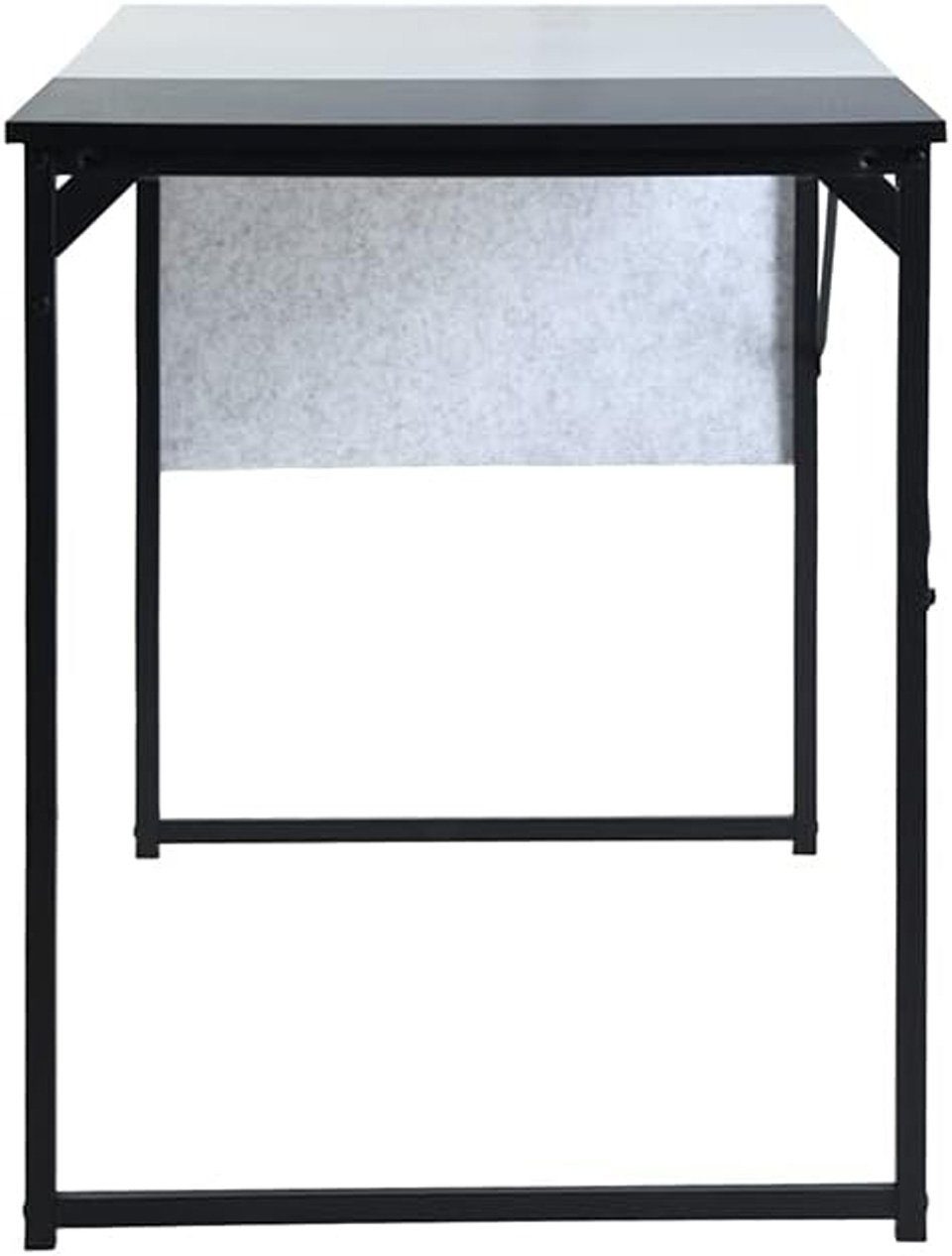 Coonoor Schreibtisch einfacher Bürotisch Bürotisch, cm, omputertisch, Schwarz-weiß Aufbewahrungstasche mit 120x60x74 Aufbau