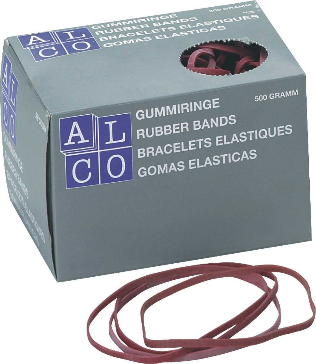 ALCO Gummibänder Gummibänder 200x6mm 500g rot