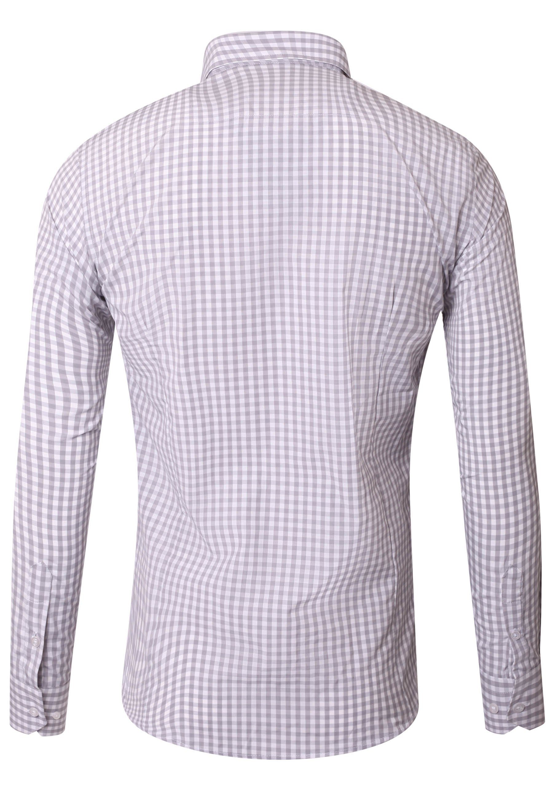 Reslad Businesshemd Reslad Herren Hemd Vichy Karomuster Langarmhemd RS-7007 günstig online kaufen