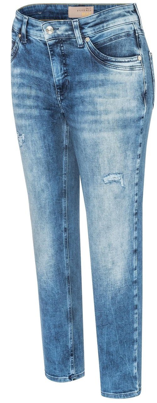 MAC 5-Pocket-Jeans MAC Jeans Mel Femininer Fit mit hoher Leibhöhe