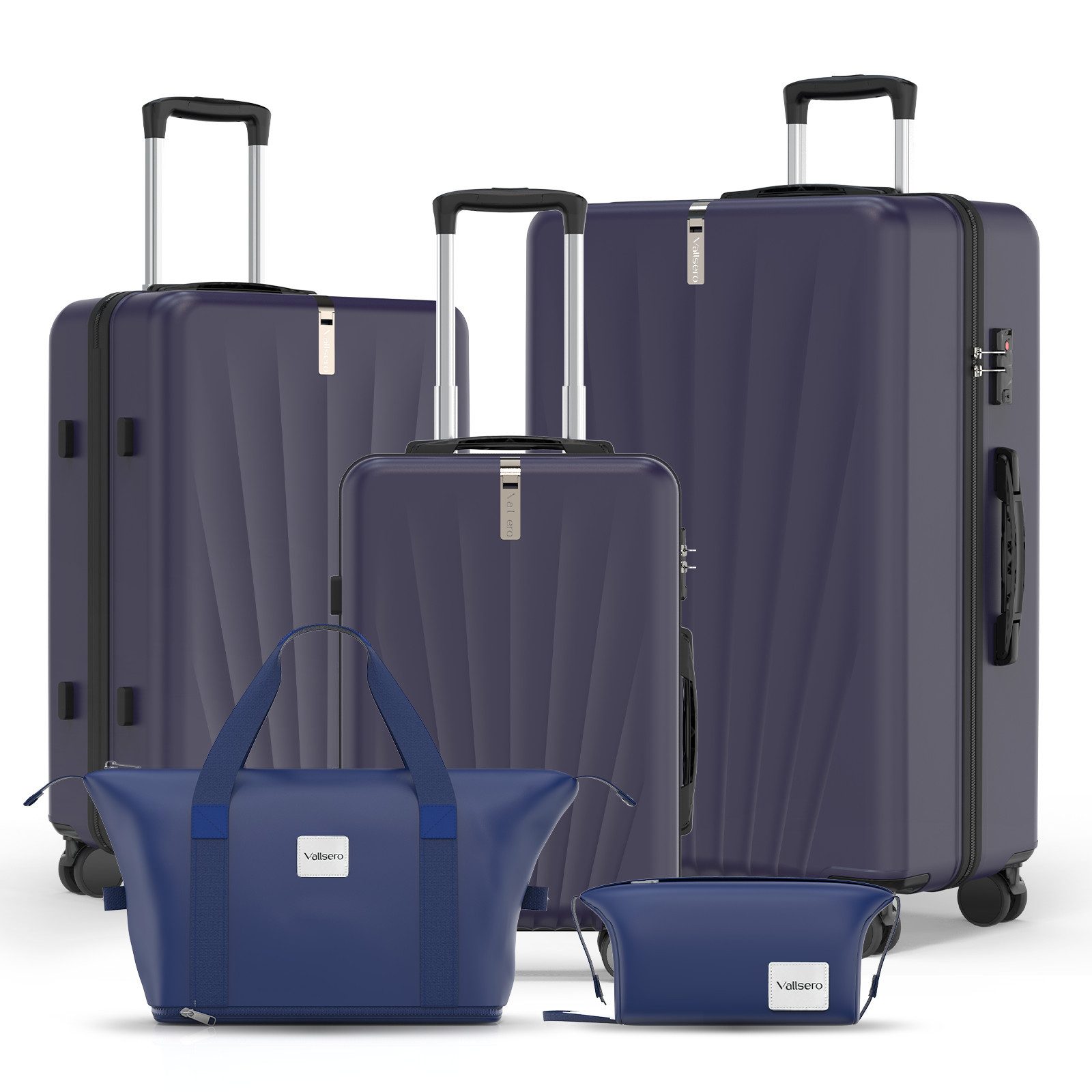 VALLSERO Trolleyset M-L-XL-Set, Gepäck mit Kosmetiktasche, günstig online kaufen