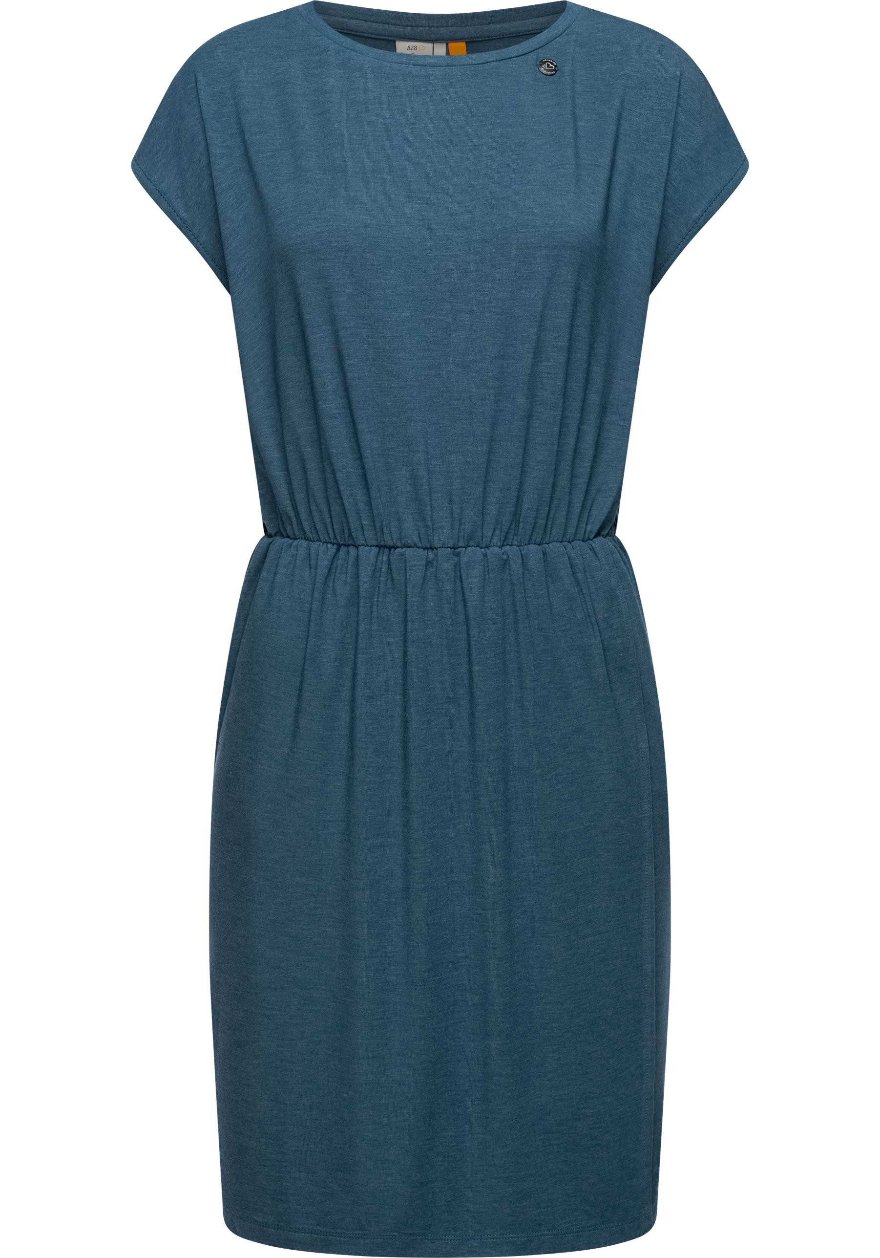 Ragwear Jerseykleid Copr Stylisches Shirtkleid mit Raffungen