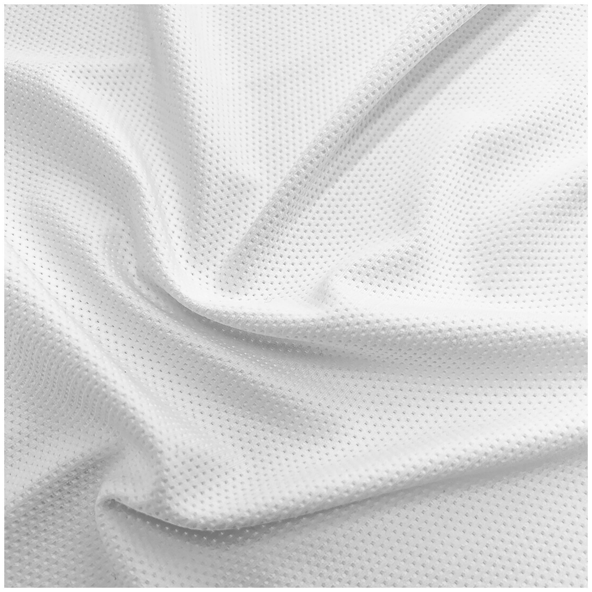 maDDma Stoff Elastischer Netzstoff Bekleidungsnetz ab 0,5mx160cm Sportstoff Mesh, weiß