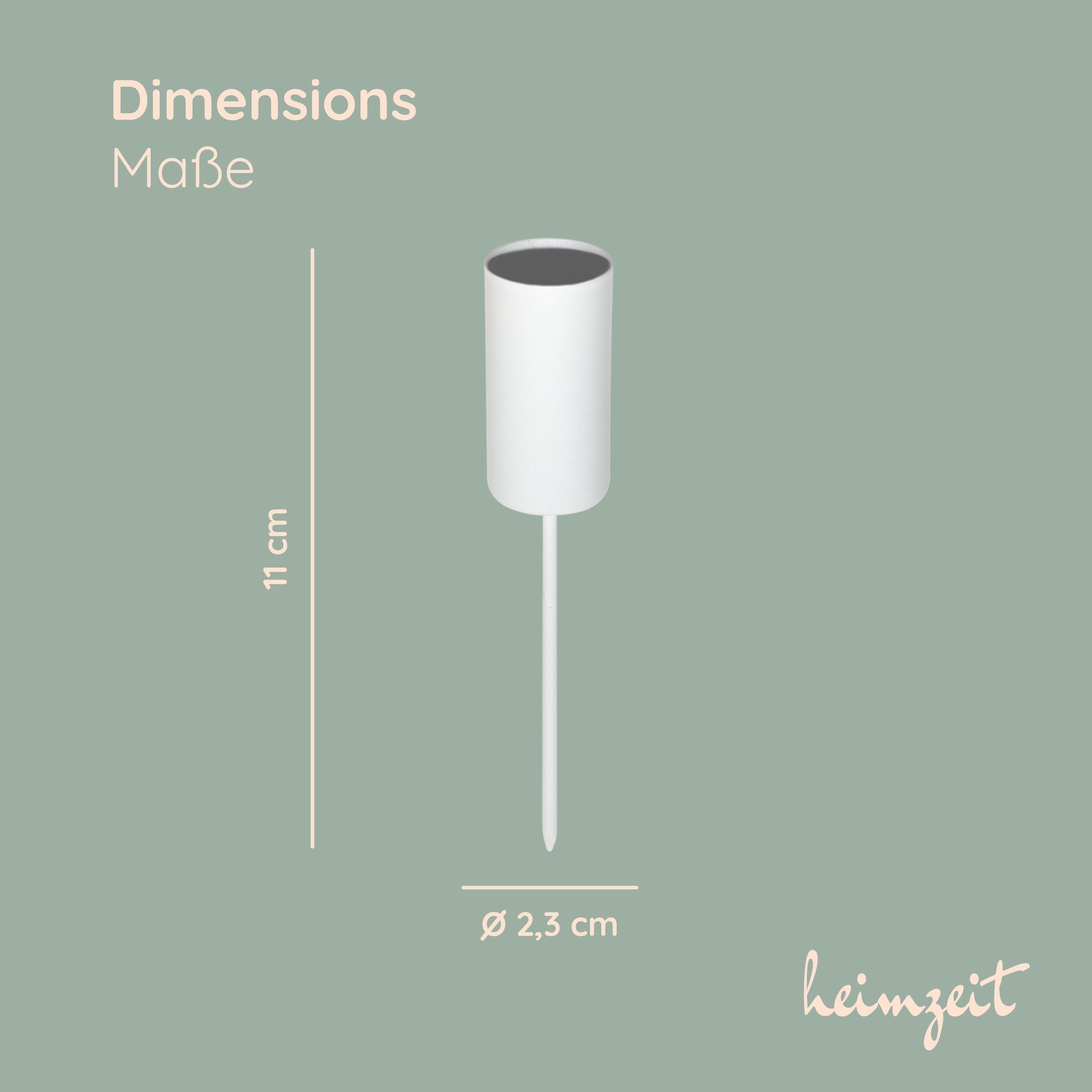 heimzeit Tischkerzenhalter Kerzenhalter f. Stabkerzen Ø22 mm zum Stecken (S günstig online kaufen