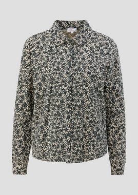 s.Oliver Langarmshirt Bluse aus Baumwollstretch