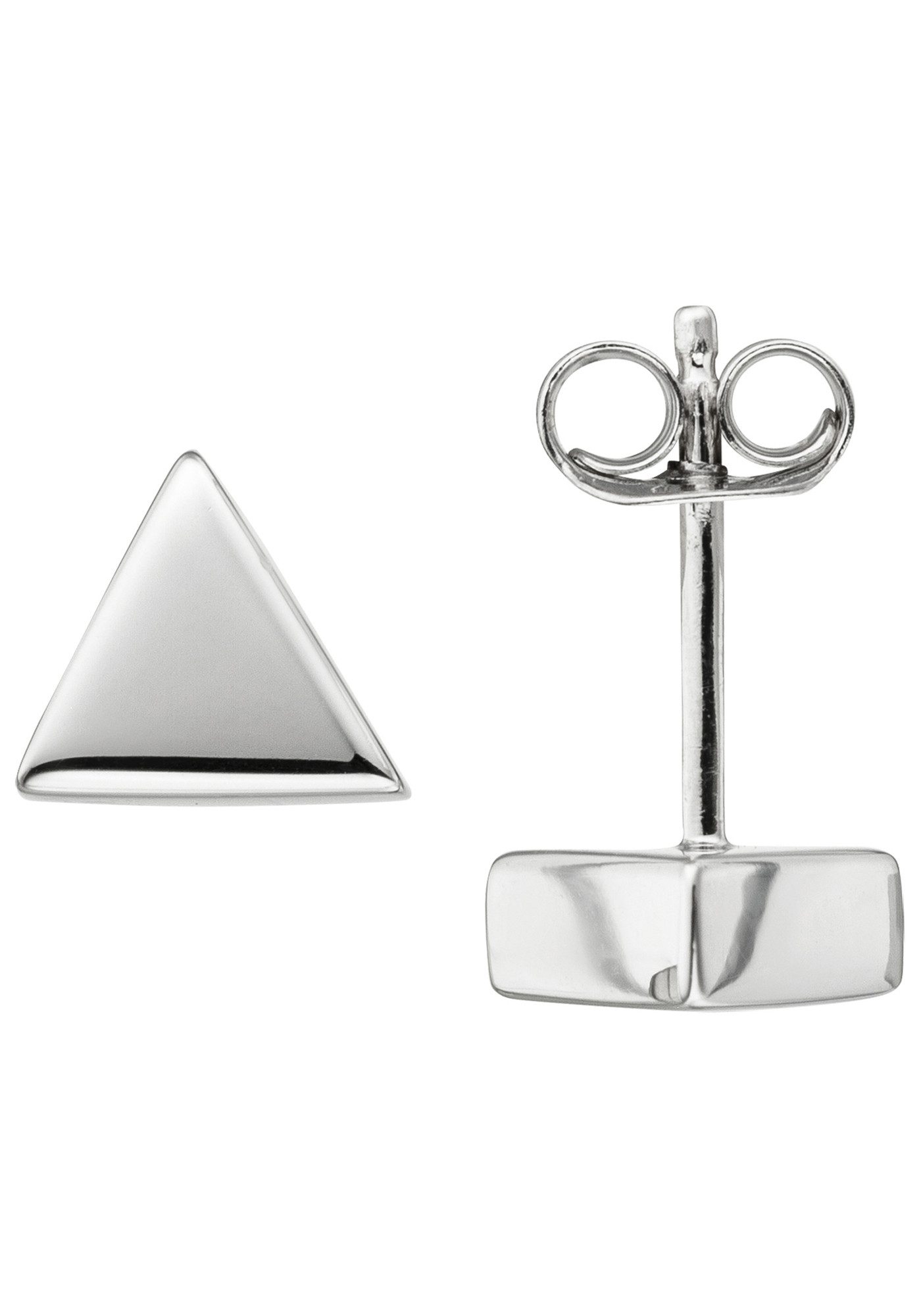 JOBO Paar Ohrhänger Ohrringe Dreieck dreieckig 29 mm, 925 Silber rhodiniert
