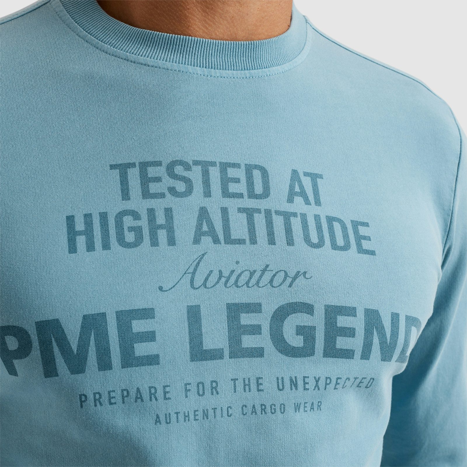 PME LEGEND Sweatshirt mit Logo Schriftzug