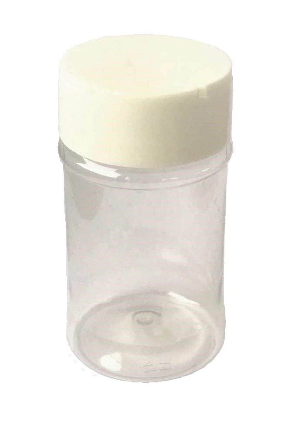 Eurosand Dose STREUDOSE Kunststoff 100ml. Dose in TRANSPARENT/WEISS