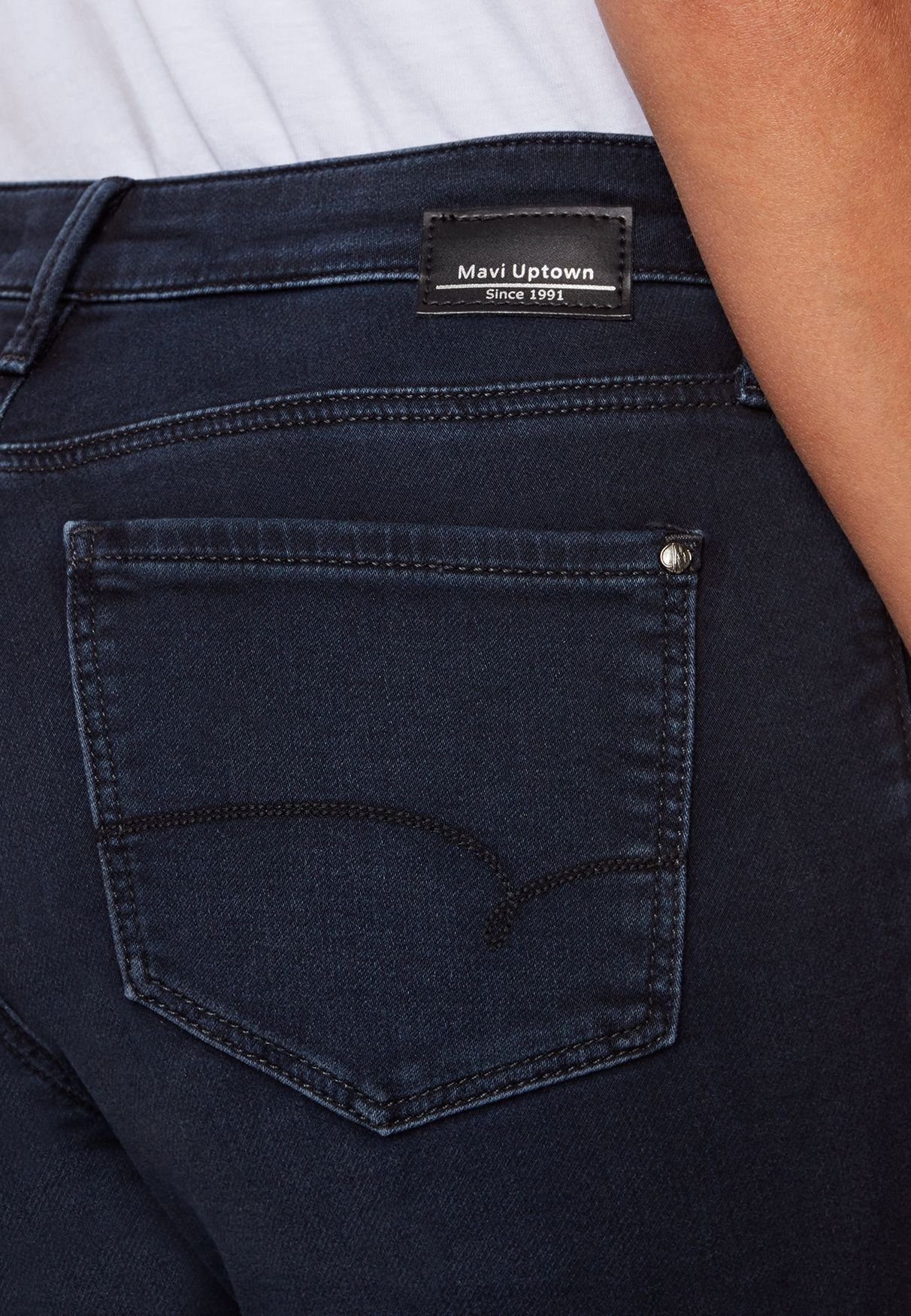 SOPHIE Waist in Mavi Denim Fit Stretch Jeans Hose Slim-fit-Jeans Slim Dunkelblau-2 Normal (1-tlg) 4164