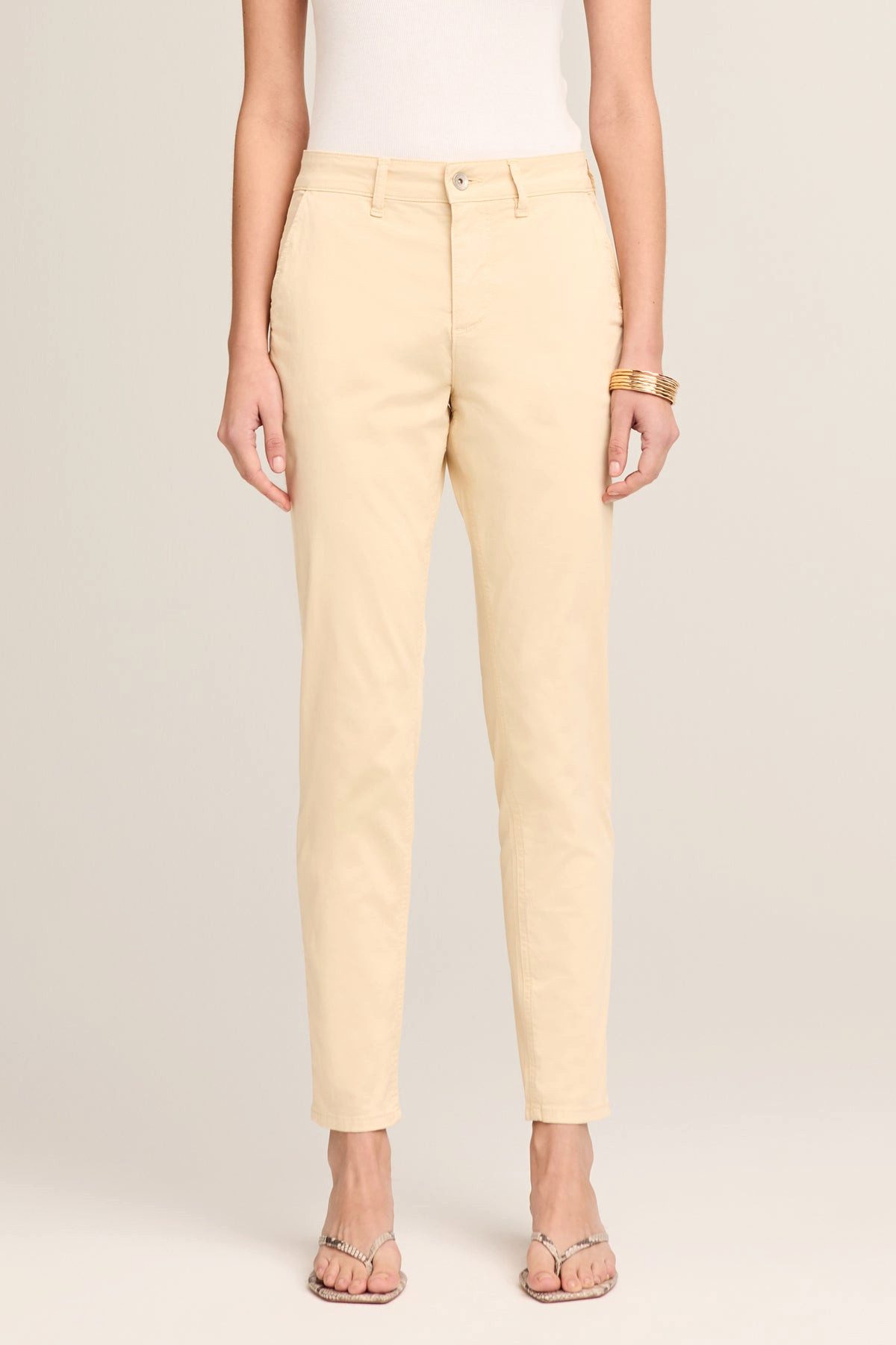 BLUE FIRE Chinohose Relaxed in Sand beige