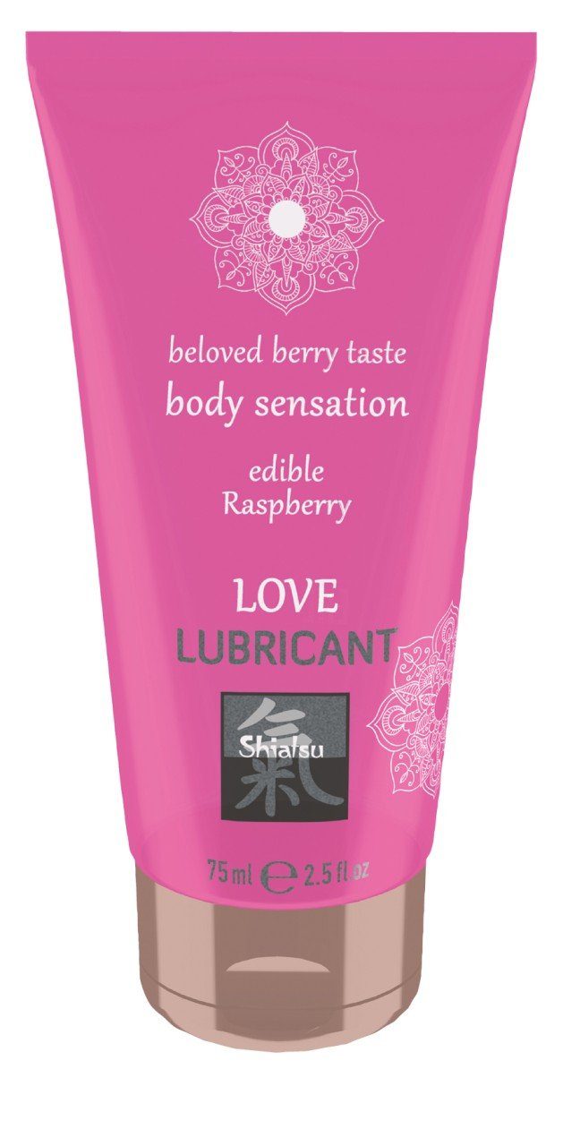 HOT Shiatsu Gleitgel 75 ml - SHIATSU Edible Love lubricant Raspberry 75ml