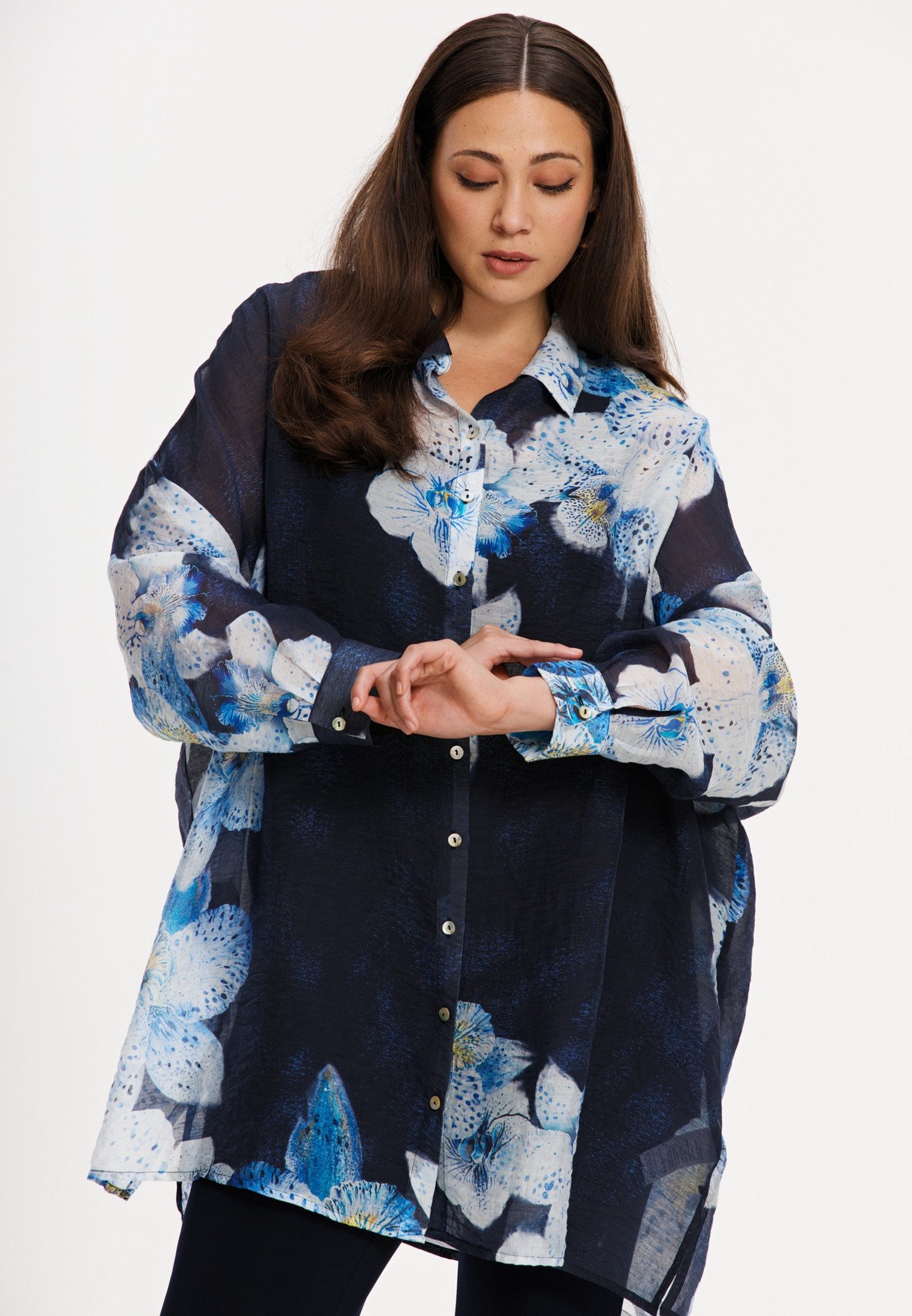 Blusentop Damen Bluse mit Druck