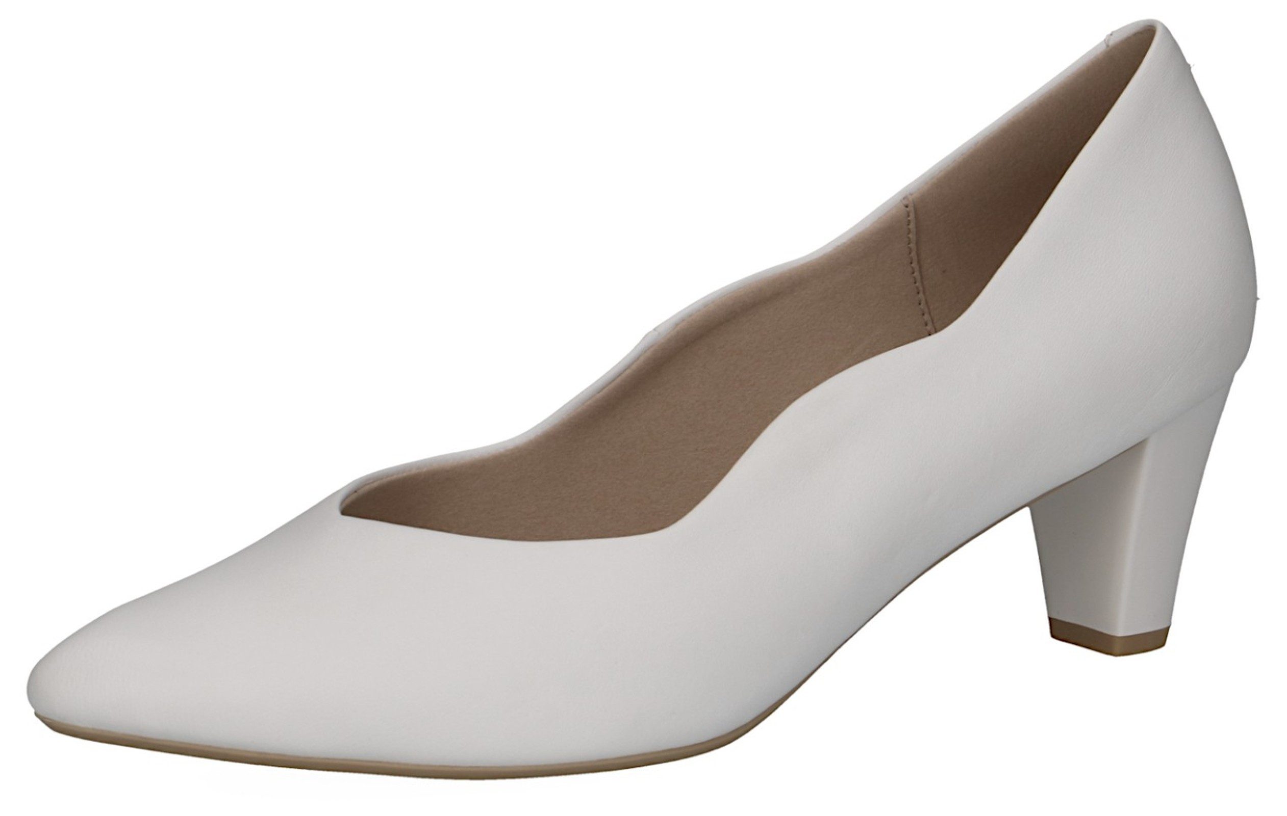 9-22400-42 102 White Nappa Pumps