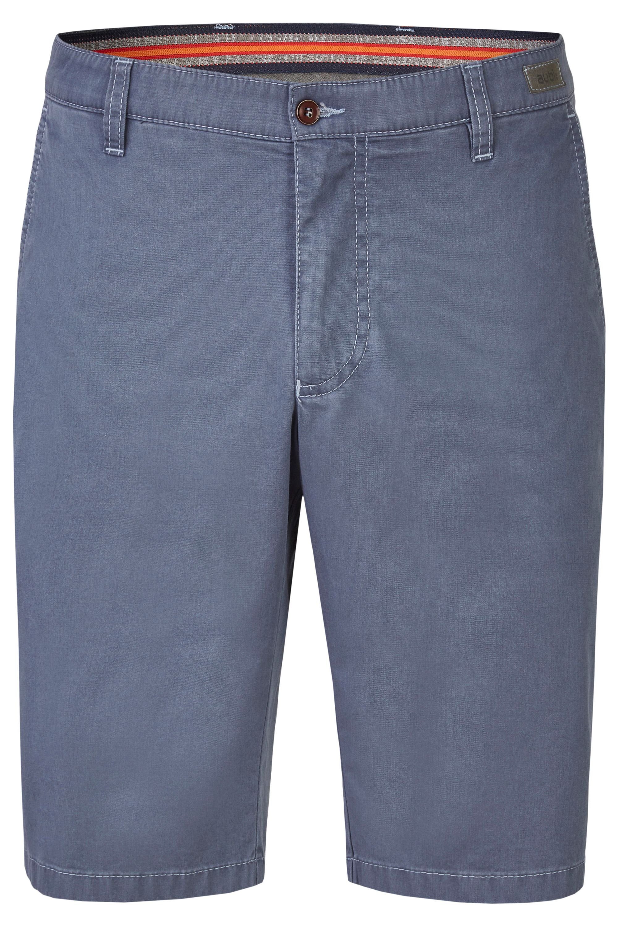 aubi: Stoffhose aubi Modern Fit Herren Shorts Paisley High Flex Modell 688 blau (44)