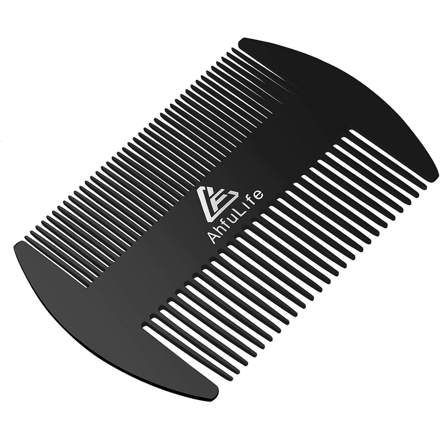 LuxusKollektion Bartkamm Metallkamm und Bartkamm EDC-Kamm in Kreditkartengröße