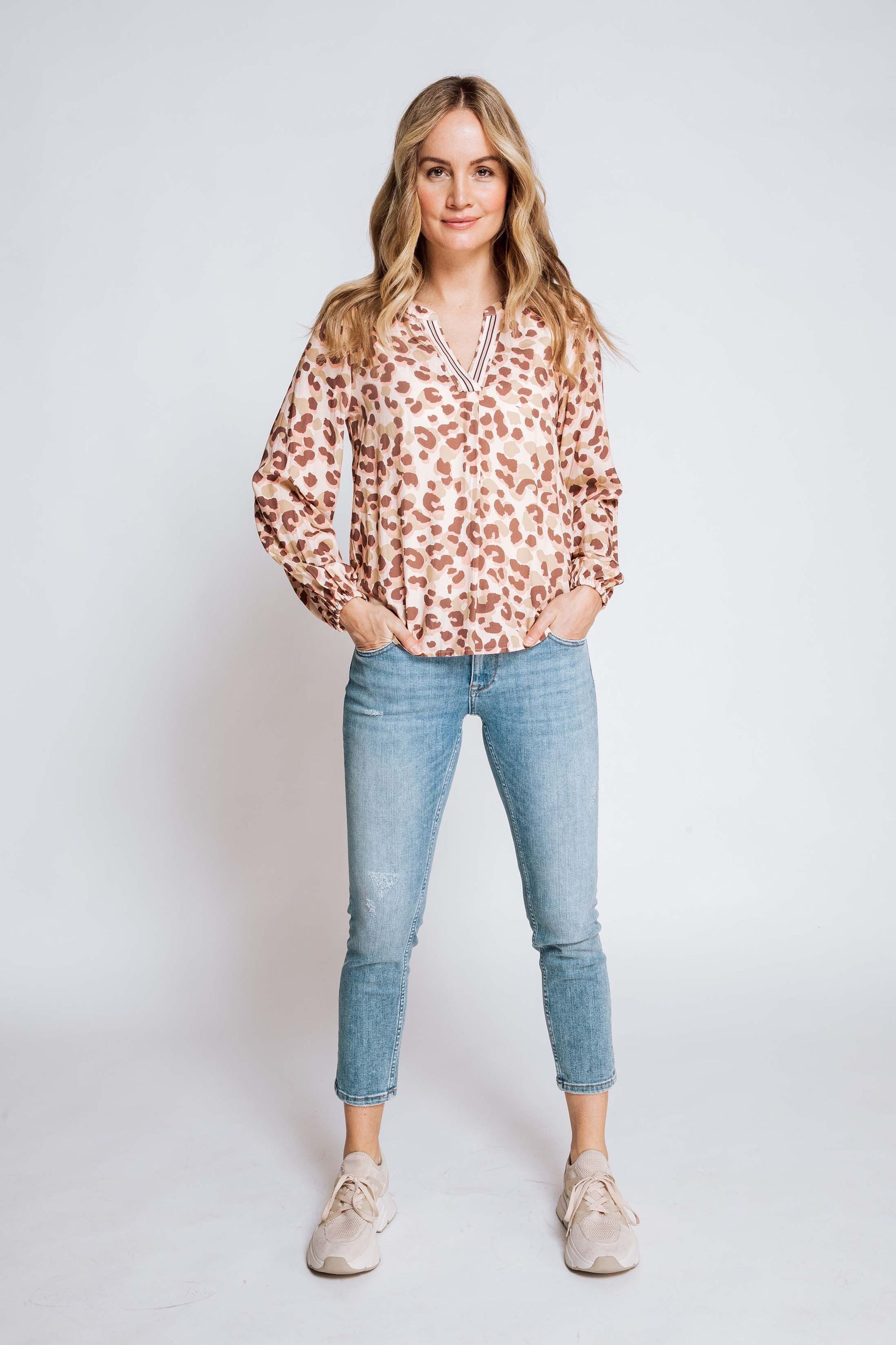 Zhrill Longbluse Bluse QUINTA Rosa günstig online kaufen
