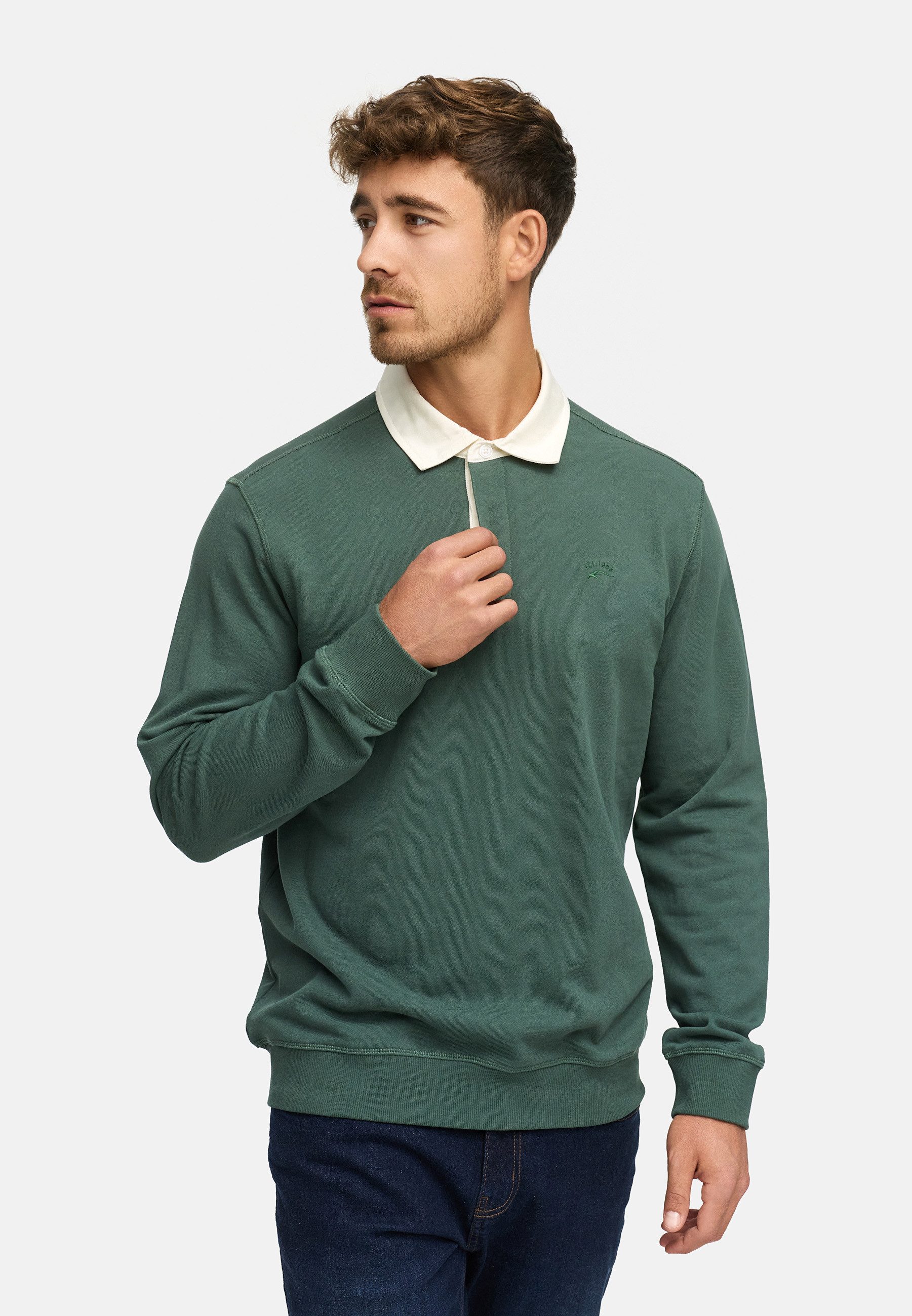 Indicode Sweater Herren INDisnar Sweatshirt Herrenpulli Sweatshirt aus 100% günstig online kaufen
