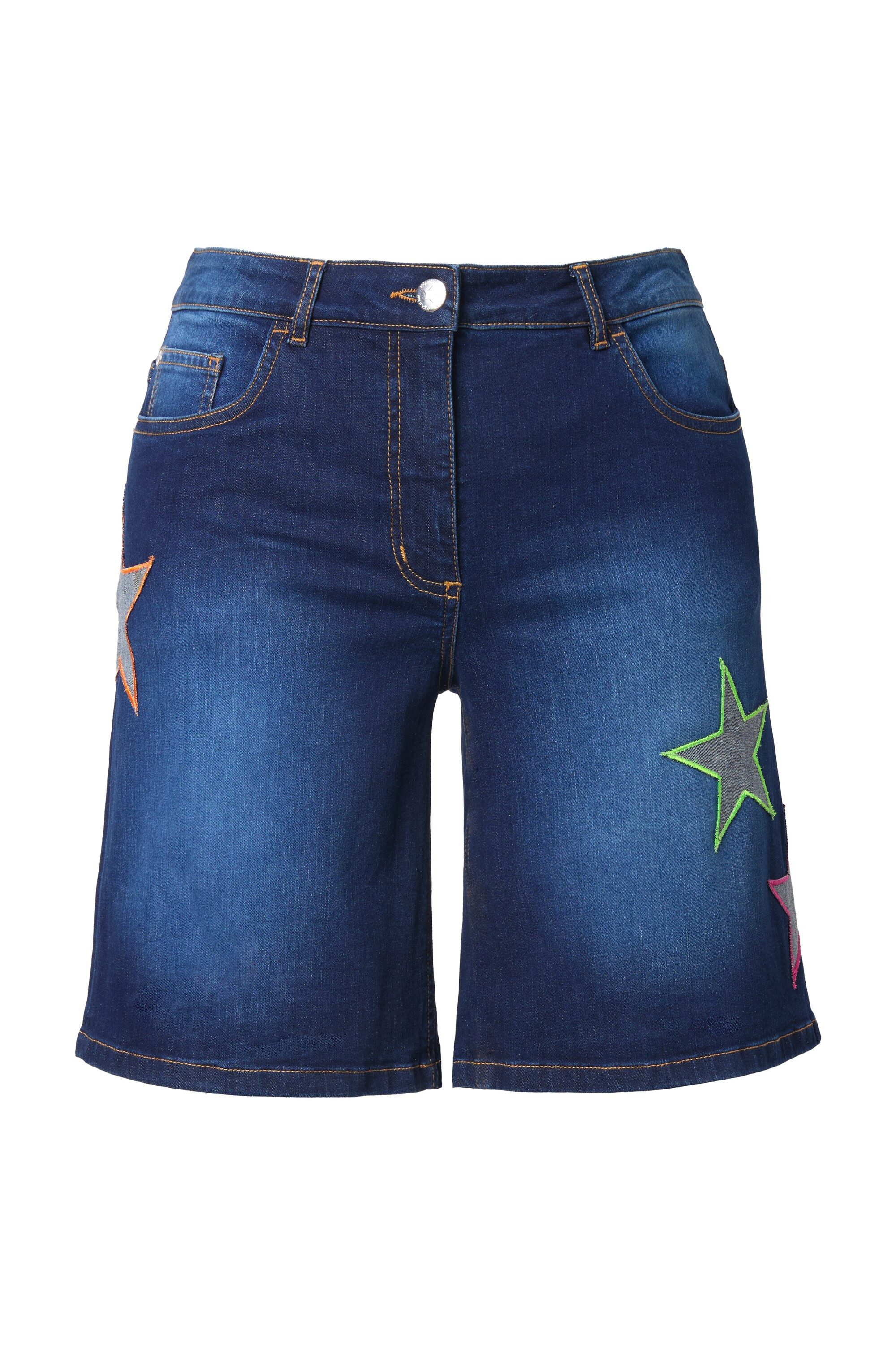 Angel of Style 5-Pocket-Jeans Jeans-Shorts farbige Sterne 5-Pocket günstig online kaufen