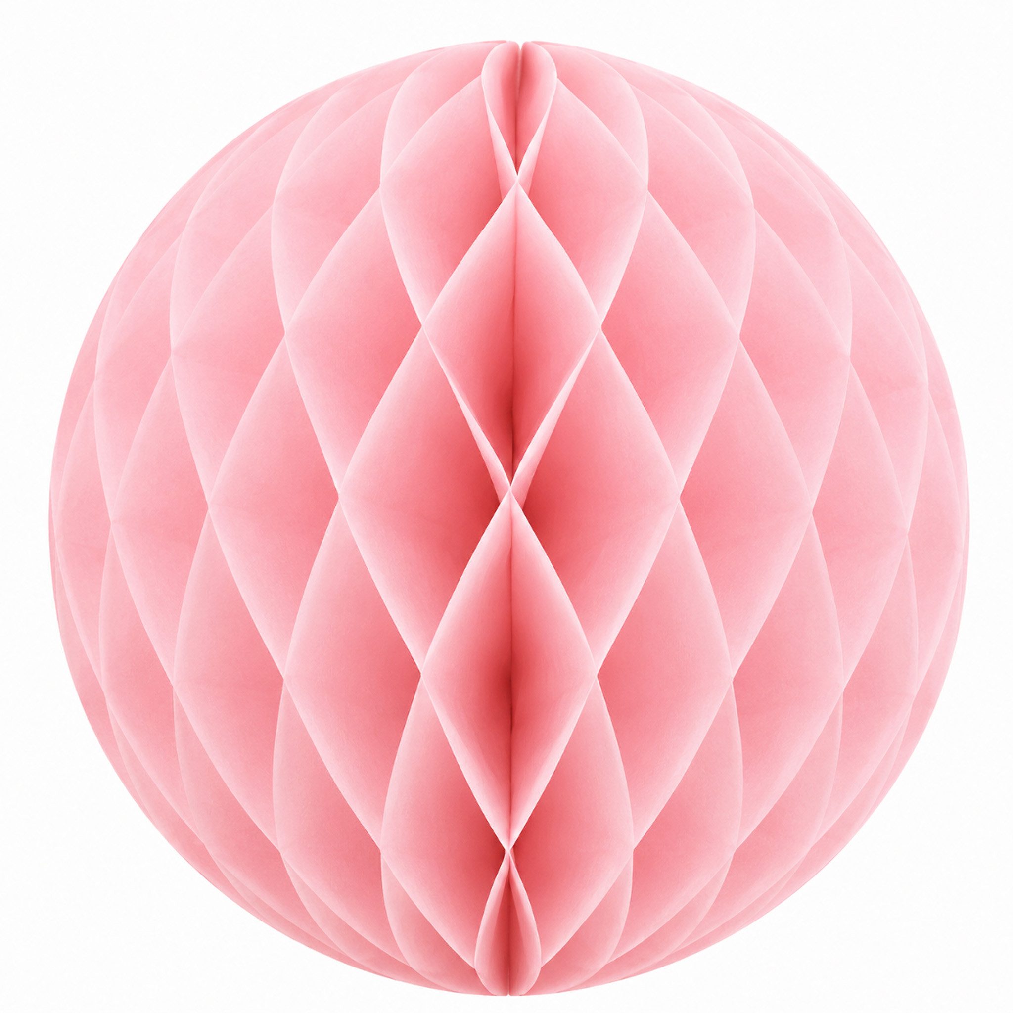 Creativery Wabenball, Wabenball 20cm Papier 1 Stück Hellrosa