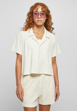 URBAN CLASSICS Langarmhemd Urban Classics Damen Ladies Towel Resort Shirt