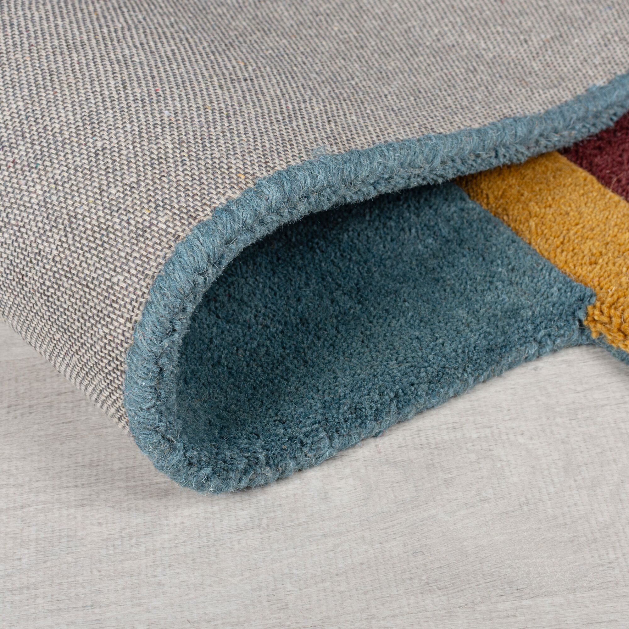 FLAIR RUGS Teppich SHUFFLE SHAPED, rechteckig, Höhe: 10 mm, Shuffle-förmiger Wollteppich