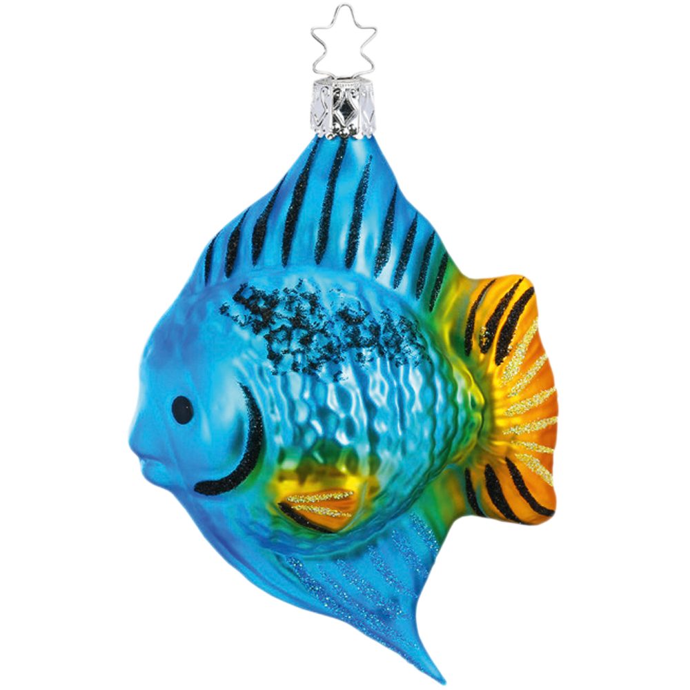 INGE-GLAS® Christbaumschmuck Korallenfisch (1-tlg), mundgeblasen, handbemalt