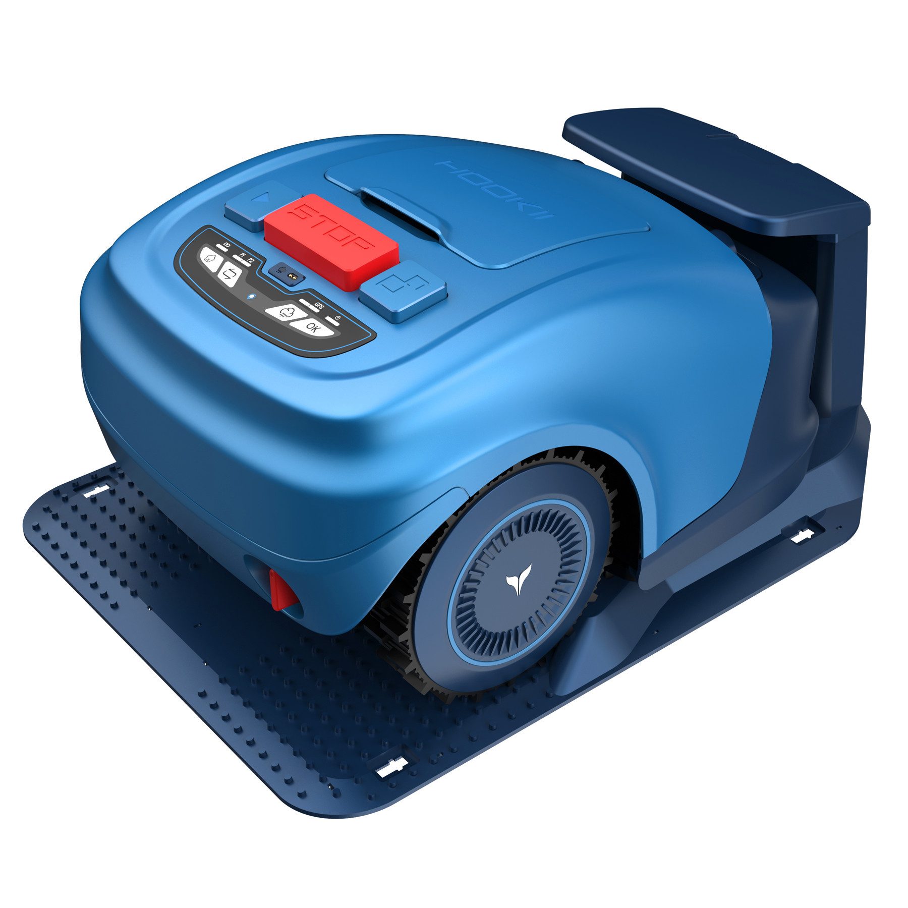 HOOKII Rasenmähroboter Smarter Rasenmäher, 3 Mähmodi, 4G, Bluetooth und App-Steuerung, bis 1000 m² Rasenfläche, (Automatischer Rasenmäher mit 4400 mAh Akku und Ladestation,intelligent), Bluetooth- und App-gesteuerter Rasenmäherroboter mit Regensensor