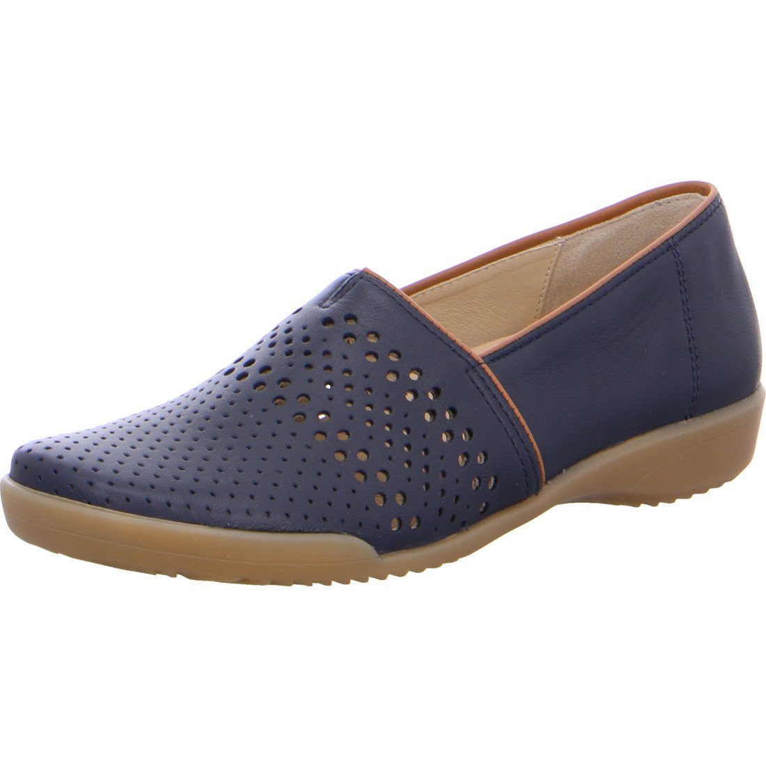 Ara Ara Schuhe, Slipper Andros - Glattleder Damen Slipper blau 038743