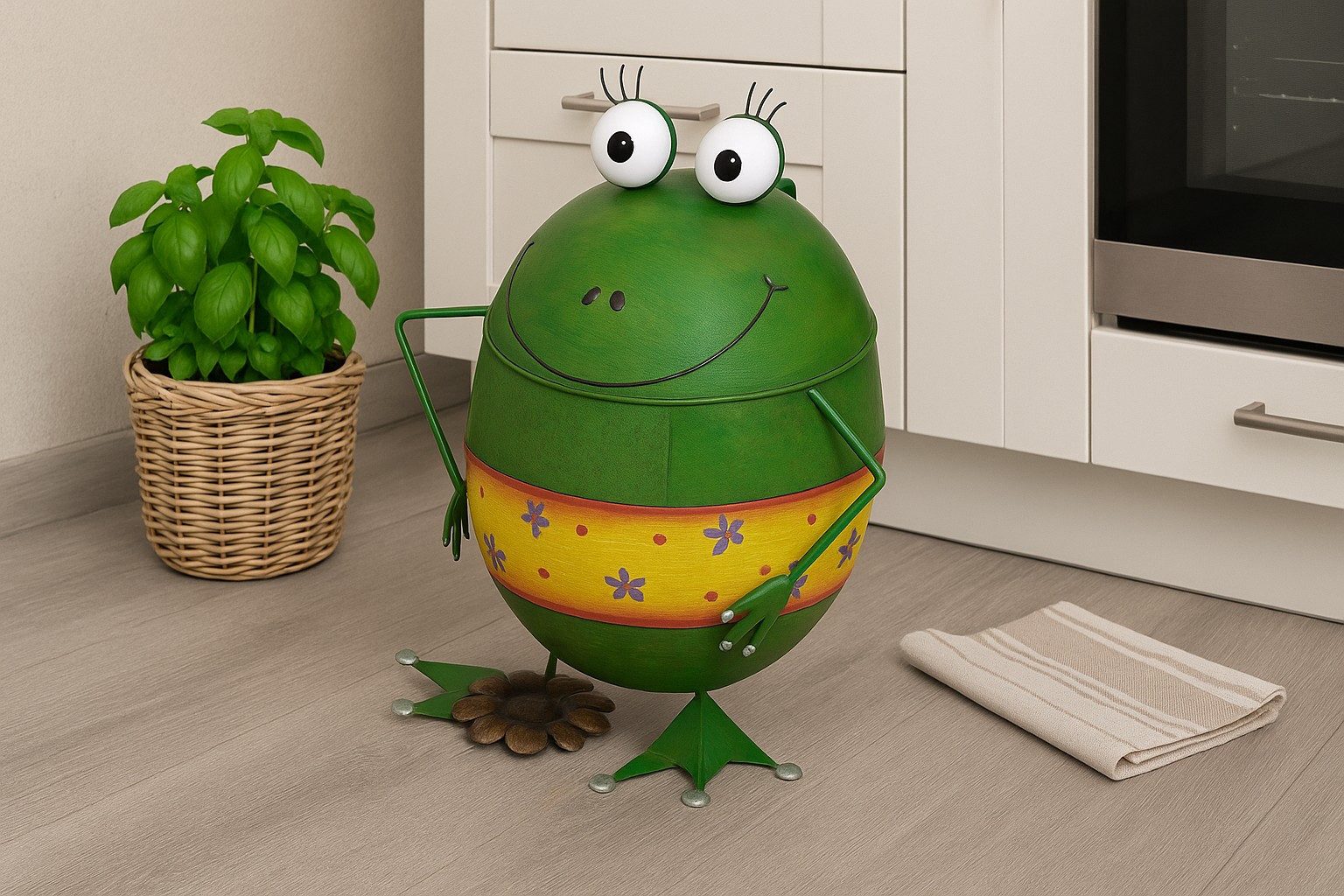 moebel-direkt-online Mülleimer Abfallsammler "Frosch"