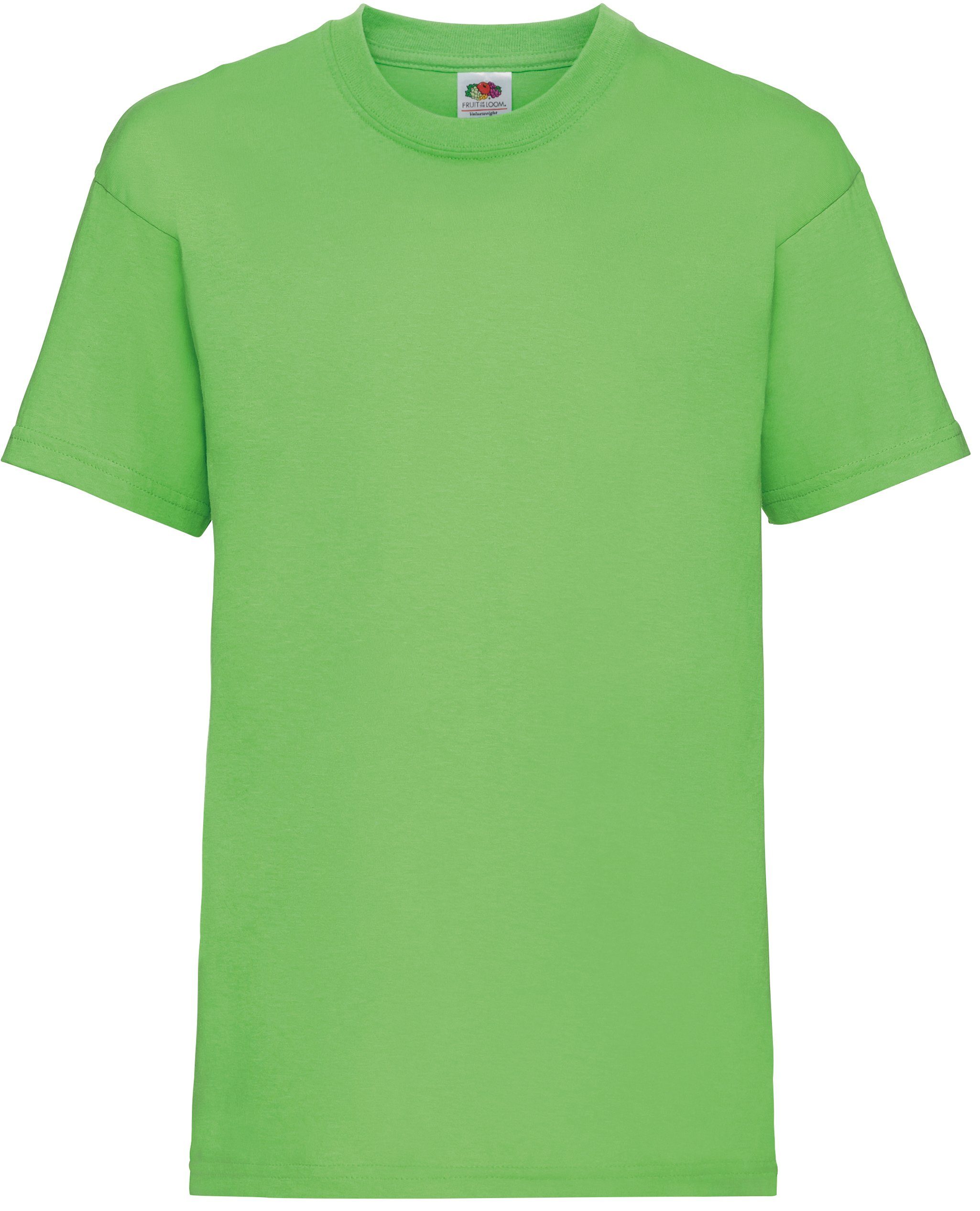 Fruit of the Loom Rundhalsshirt the of Loom T lime Kids Valueweight Fruit