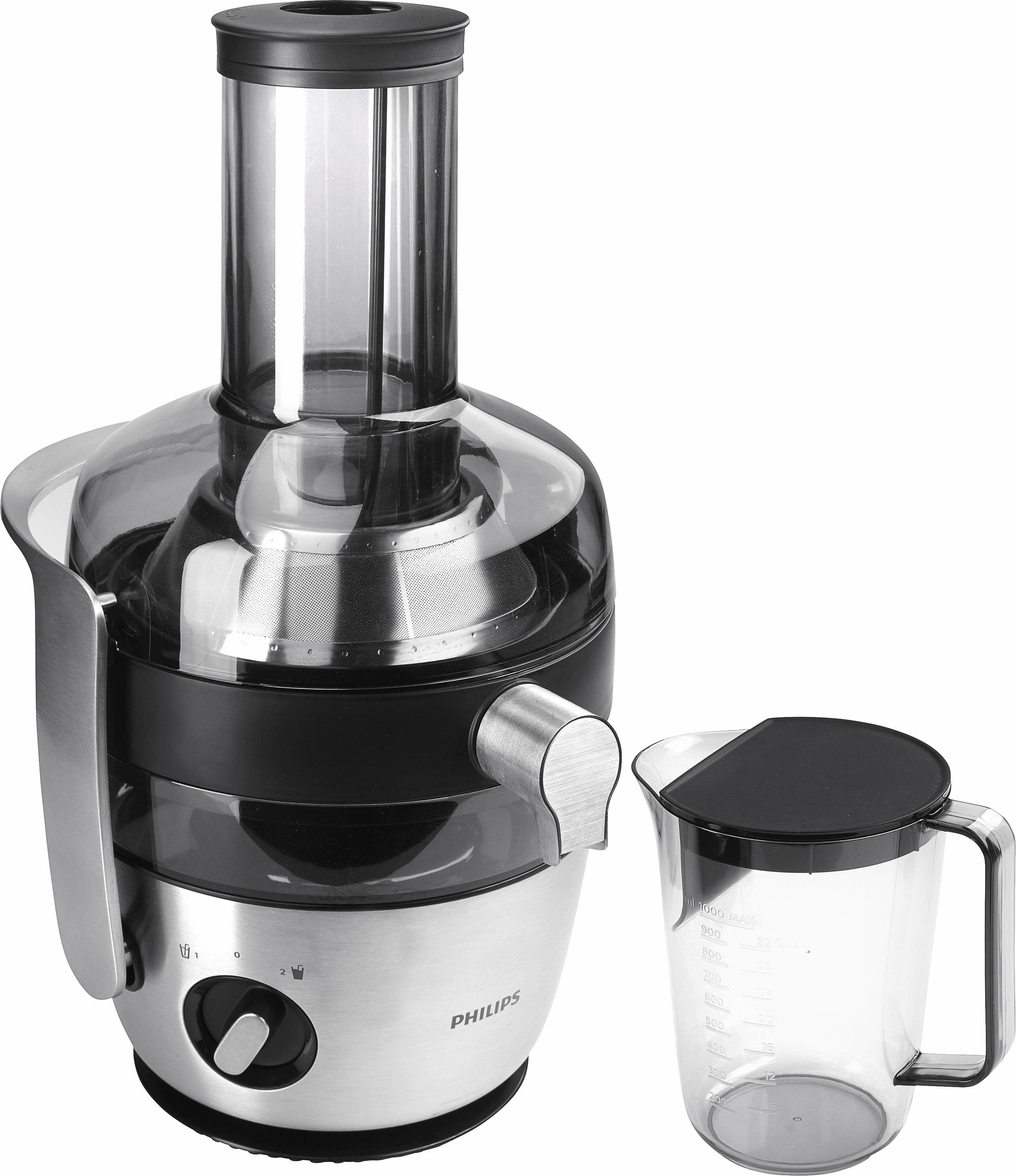 Philips Entsafter HR1921/20 Avance, 1100 W, mit GeoTech Sieb, QuickClean und Vorspülfunktion