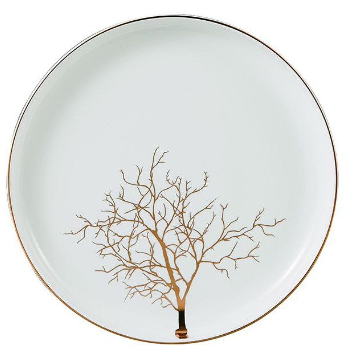 Bricard Geschirr-Set Tafelgeschirr, Porzellan, 25-tlg., 6 Personen, goldrand