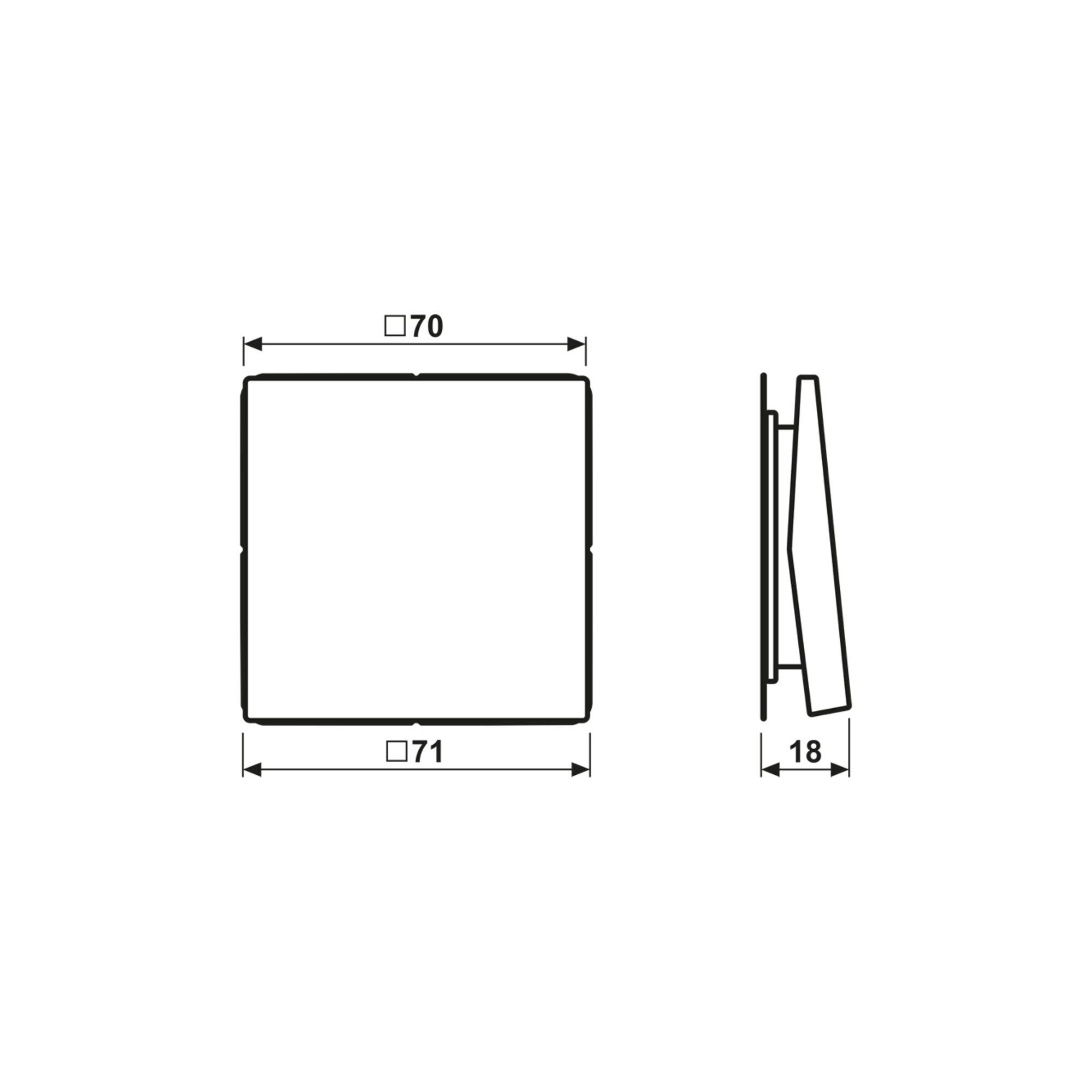 JUNG Zeitschaltuhr Jung Funk-Wandsender aws 2-kanalig ENO LS 990 WW