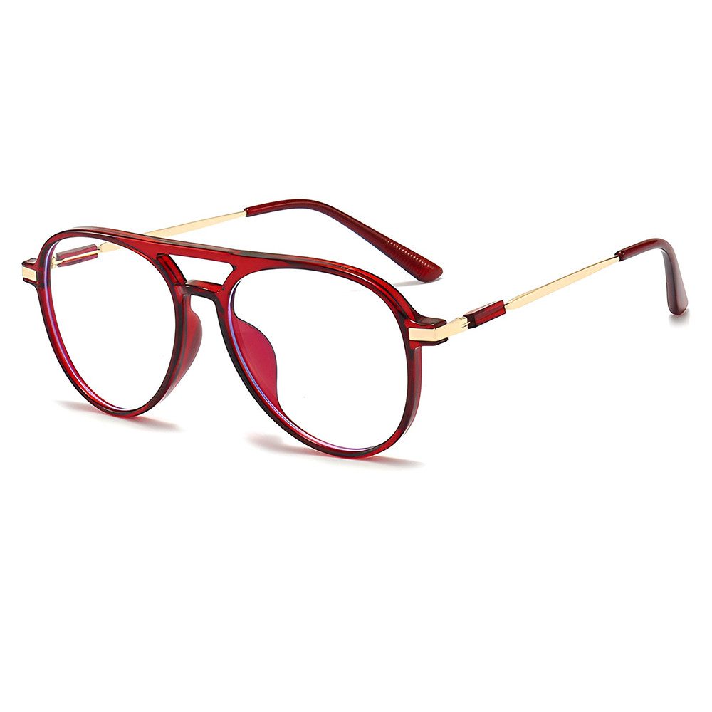 PACIEA Lesebrille Blaulichtfilter Doppelbalkenrahmen Oversized Elegant