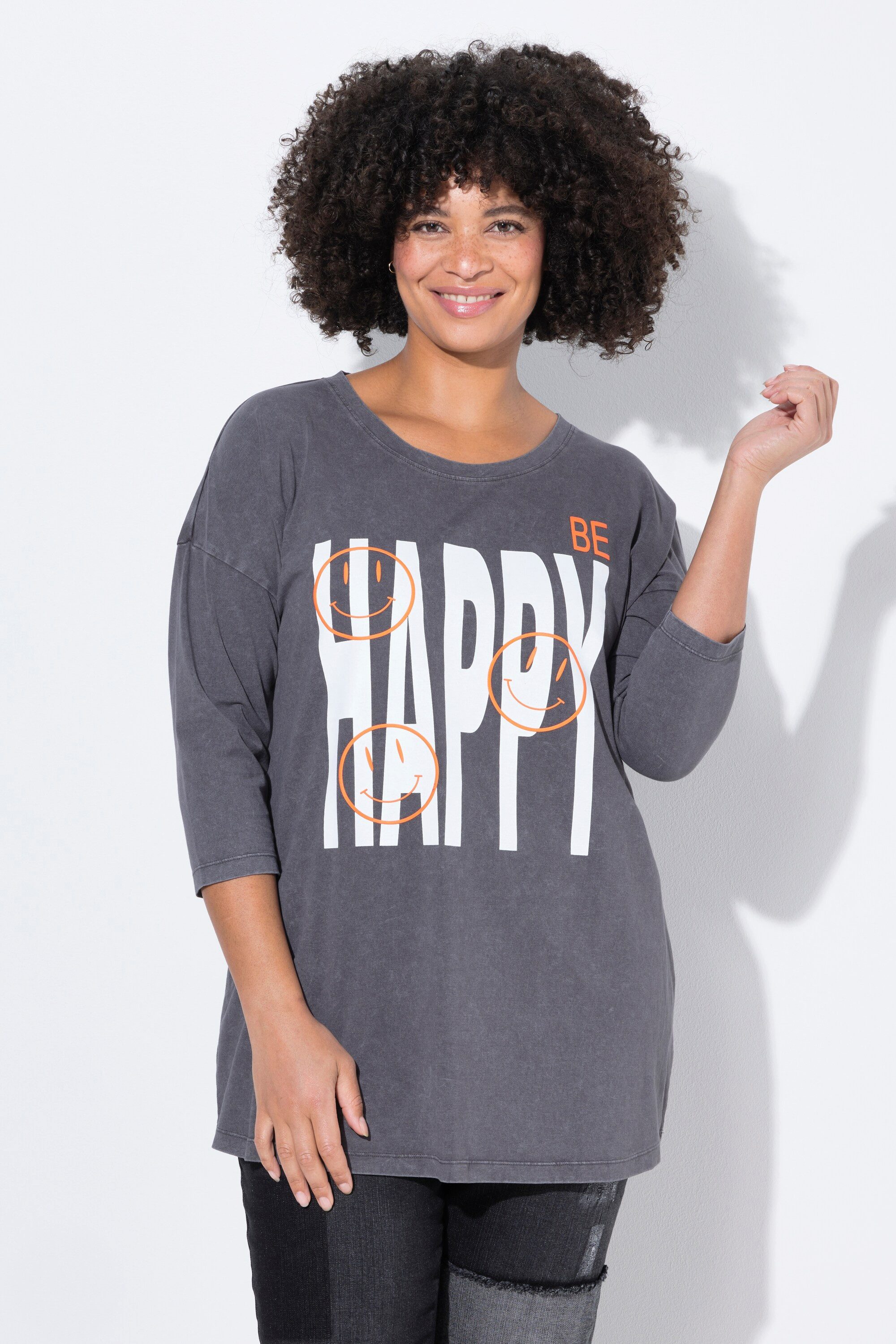 Angel of Style T-Shirt T-Shirt Boxy Fit Happy Vintage Look