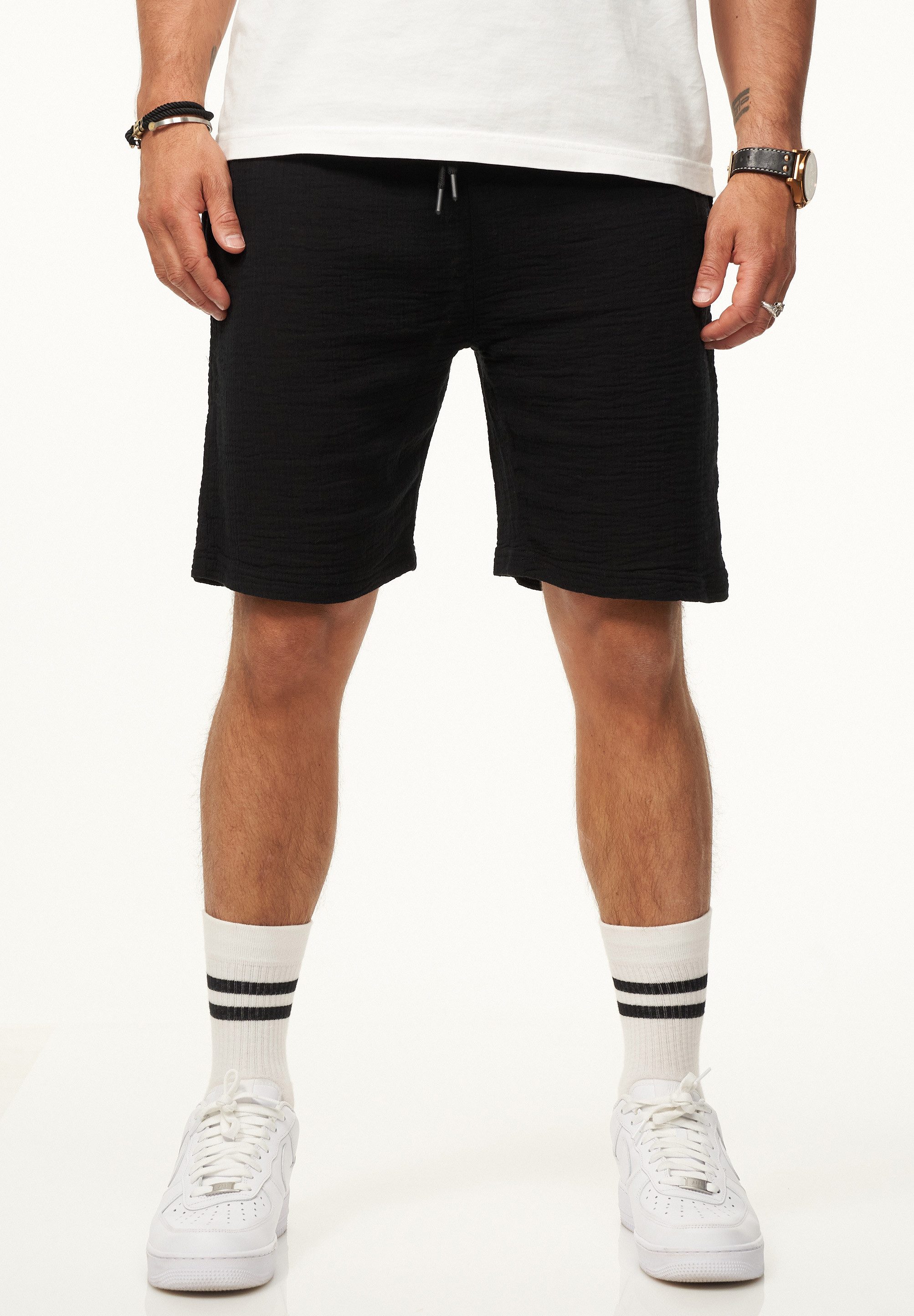 CARISMA Shorts für Herren als luftig leichte Sommershorts im Crinkle-Look Kurze Hose Shorts Bermuda Sweatshorts im Regular-Fit