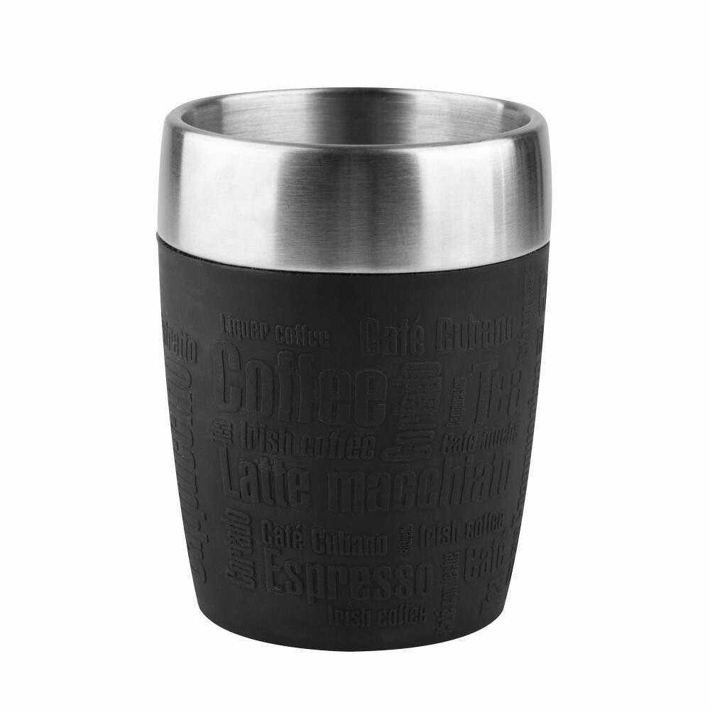 Emsa Thermobecher Travel Cup Schwarz, Edelstahl