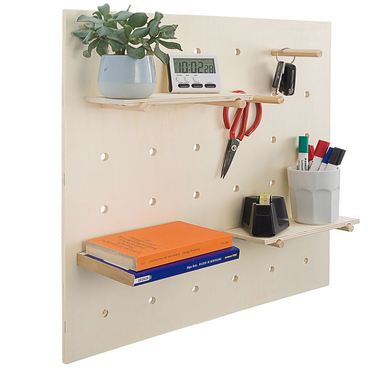 Werkzeugwand, Kreatives Wandregal Goods+Gadgets Stecktafel Pegboard, Ordnungssystem