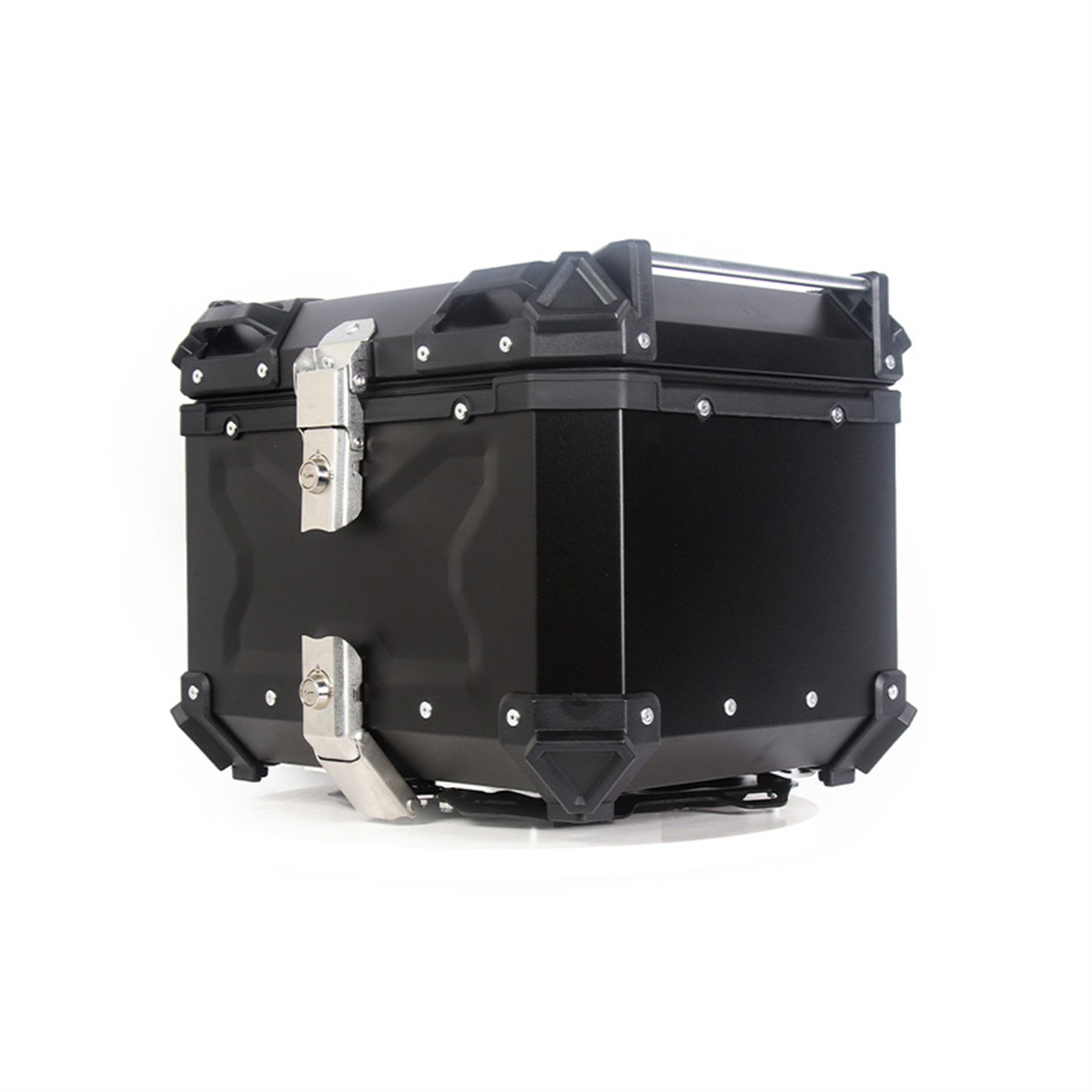 GarveeMore Topcase Motorrad Top Case, 45L Motorrad Aluminiumlegierung Motorrad Case