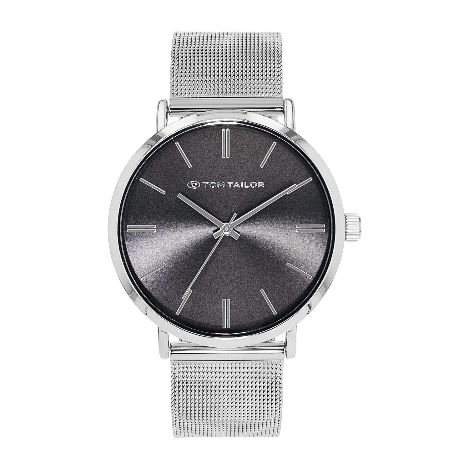 TOM TAILOR Quarzuhr 2100595, Armbanduhr, Herrenuhr, Edelstahlarmband, analog