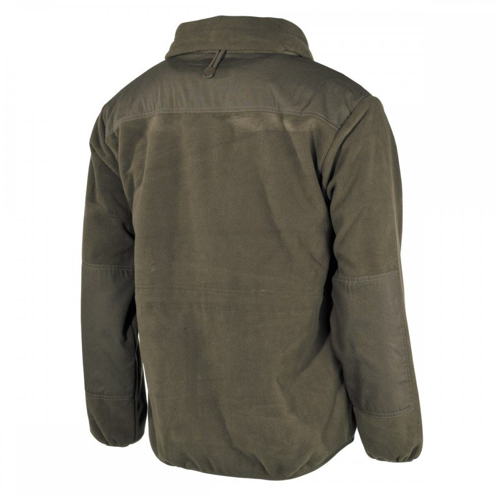 MFHHighDefence Fleecejacke Fleece-Jacke, Alpin, oliv, wasser-, winddicht, atmungsak. - XS Breathtex® Membran