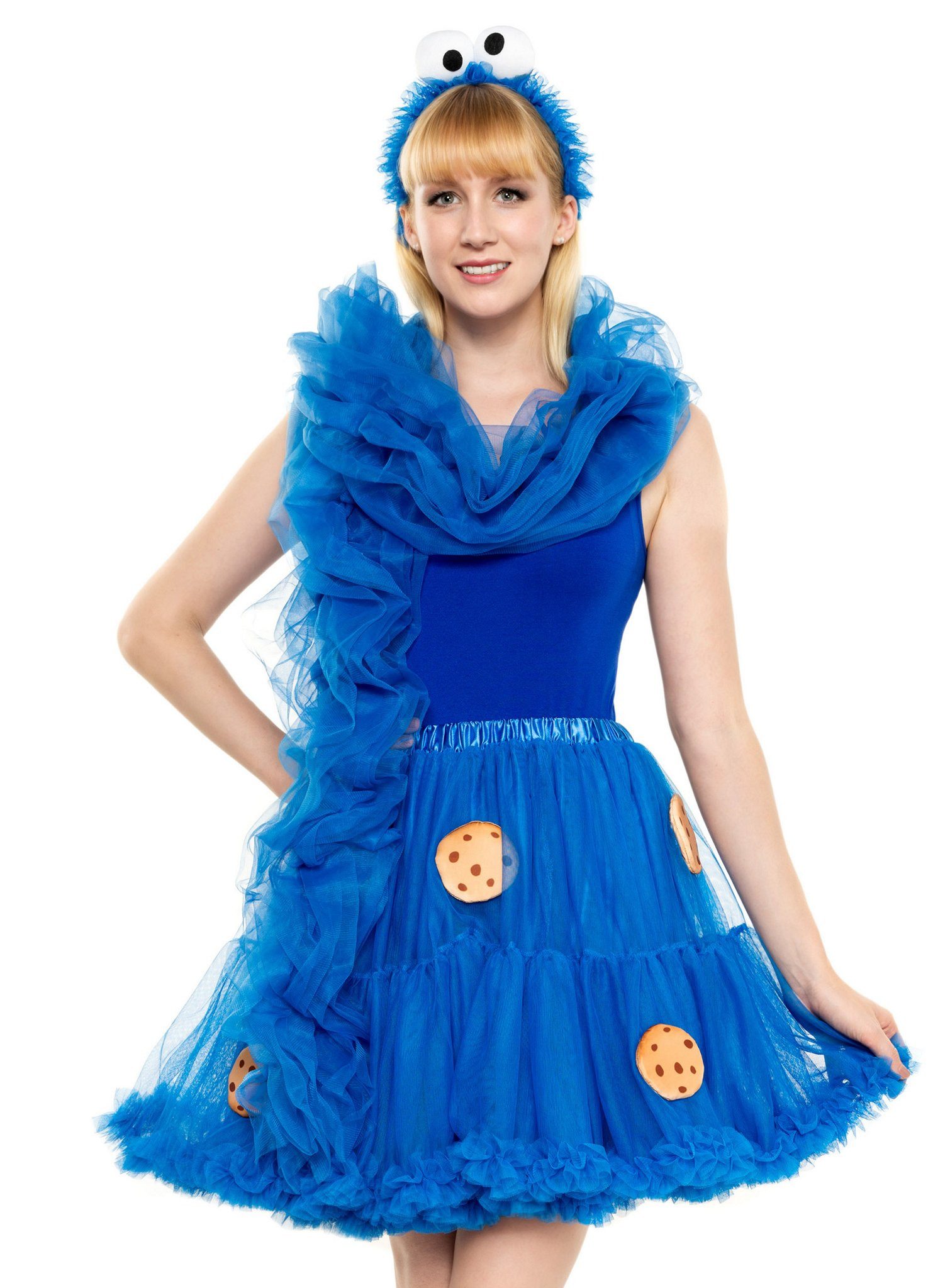 Maskworld Kostüm Die Sesamstraße Krümelmonster Tutu - für Fasching, Karneva günstig online kaufen