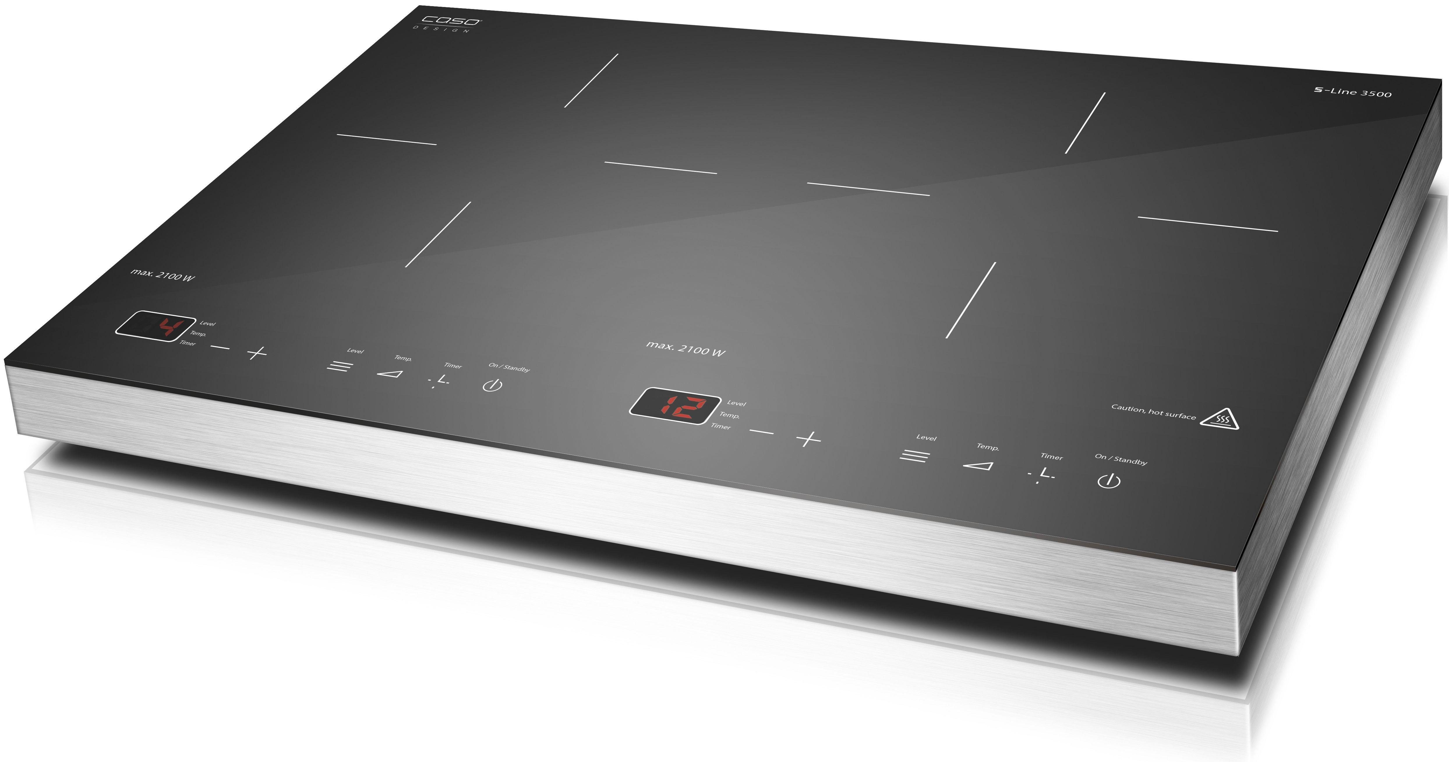 Caso Doppel-Induktionskochplatte S-Line 3500, 54 cm breit