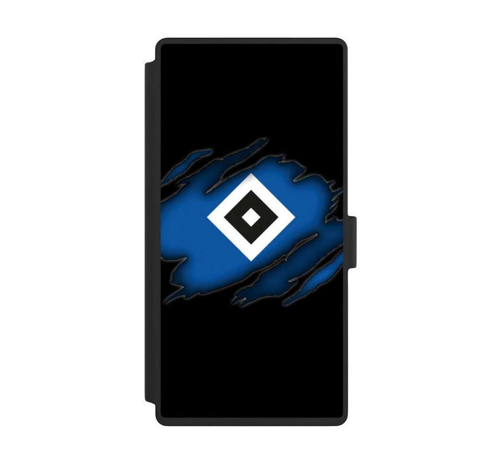 NIVOCASE Handyhülle Hamburger SV HSV Offizielles Lizenzprodukt HSV Scratch, Samsung Galaxy S23 Ultra Klapphülle Handyhülle aus Kunst Leder