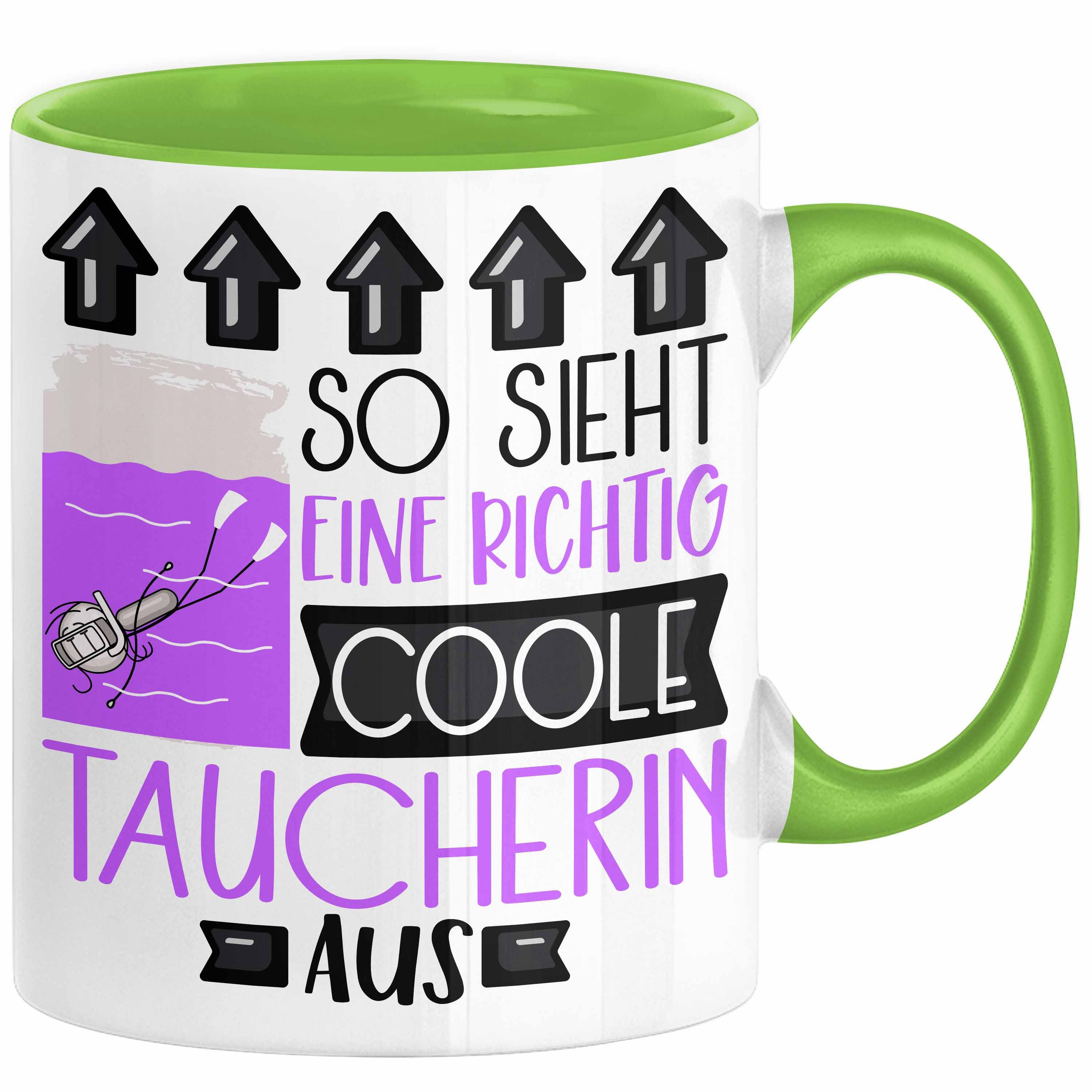Tasse Taucherin Geschenk Tasse Lustig Geschenkidee für Taucherin Geburtstag